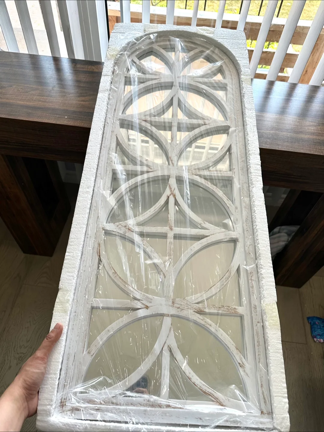 Decorative White Window Mirror image indicator(2)