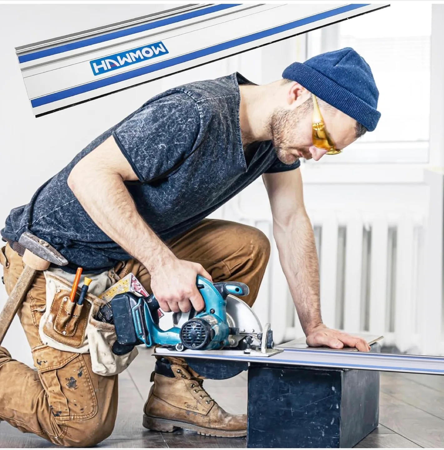 Hnwmow Track Saw Guide Rail Set image indicator(2)