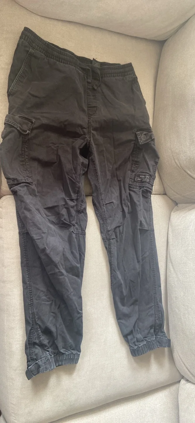 Black Cargo Jogger Pants thumbnail