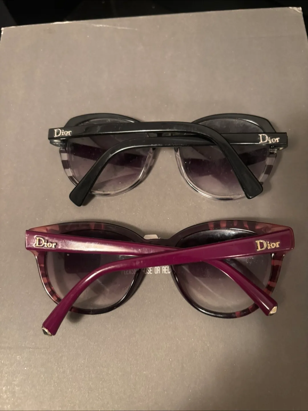 2 pair Authentic Vintage Dior Sunglasses ( prescription ) image indicator(2)