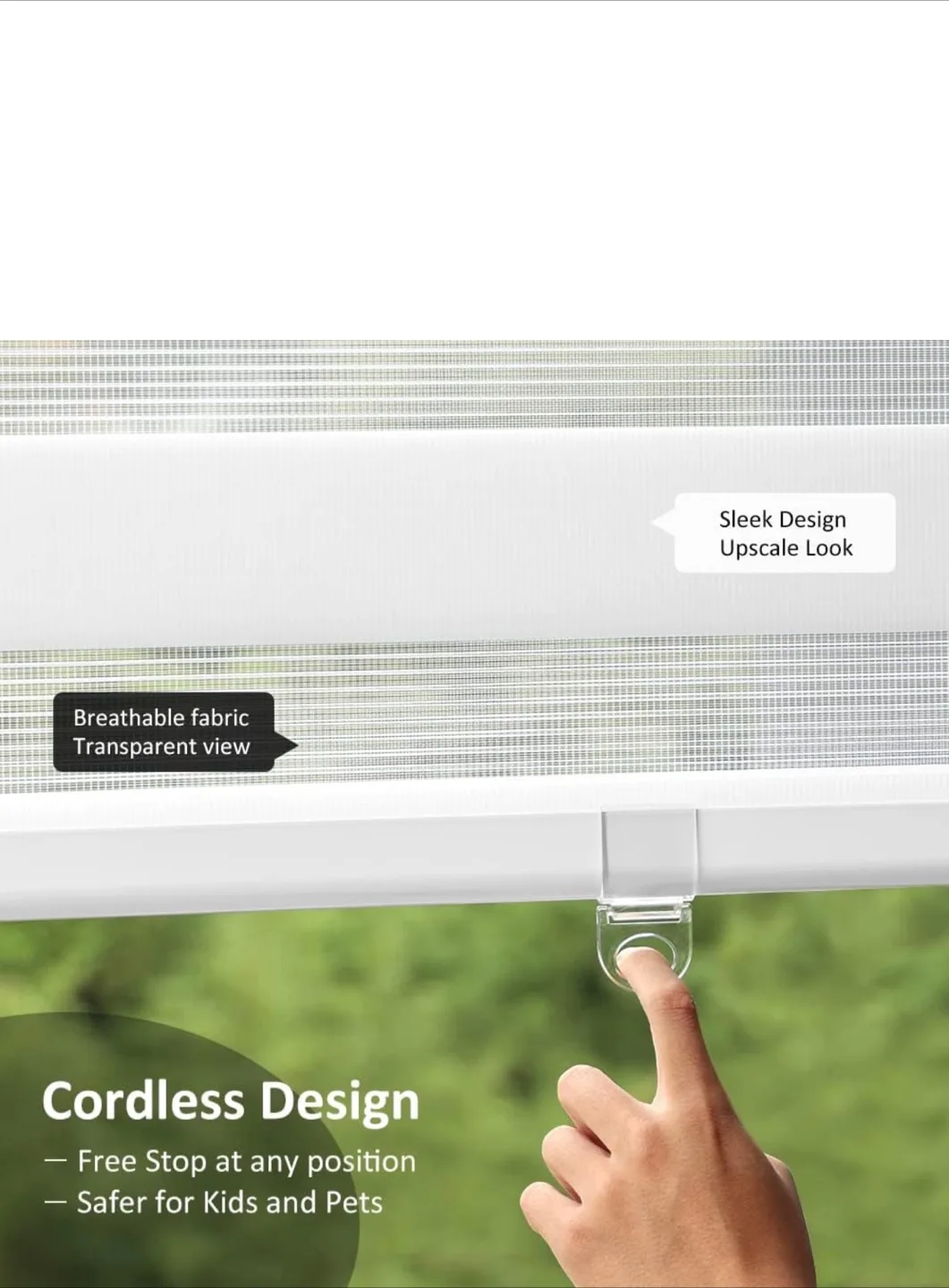 White Light Filtering Window Blinds 178x183cm image indicator(2)