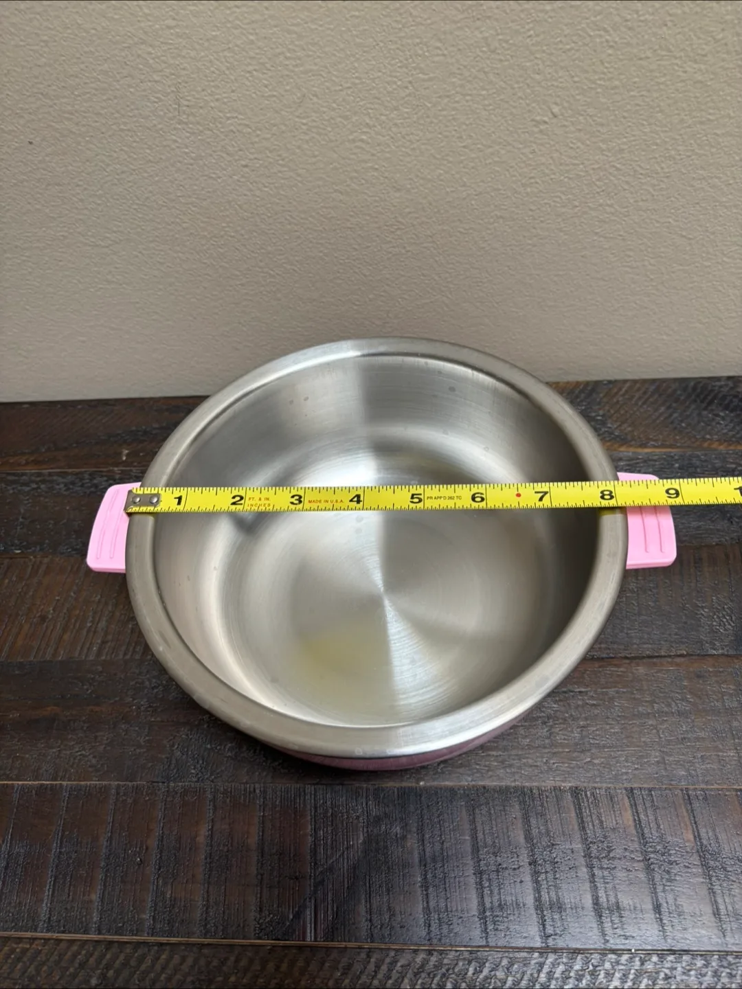 Pink Stainless Steel Pot with Lid image indicator(3)