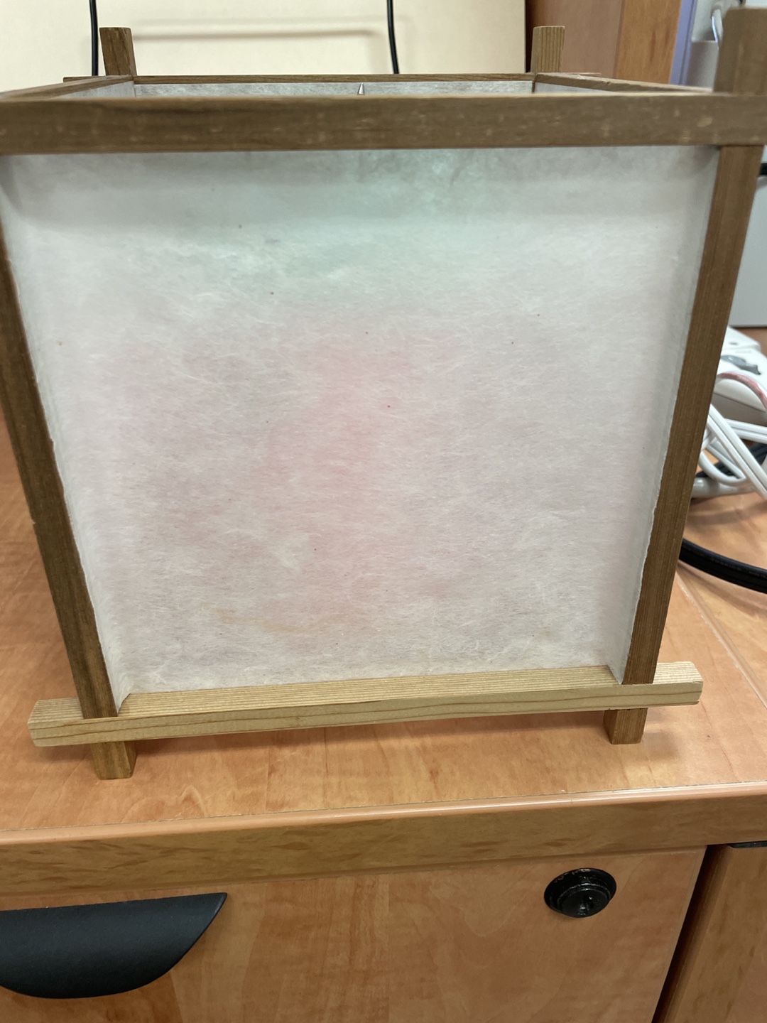 Wooden Frame Table Lamp (8” x 8” - square) - photo 3