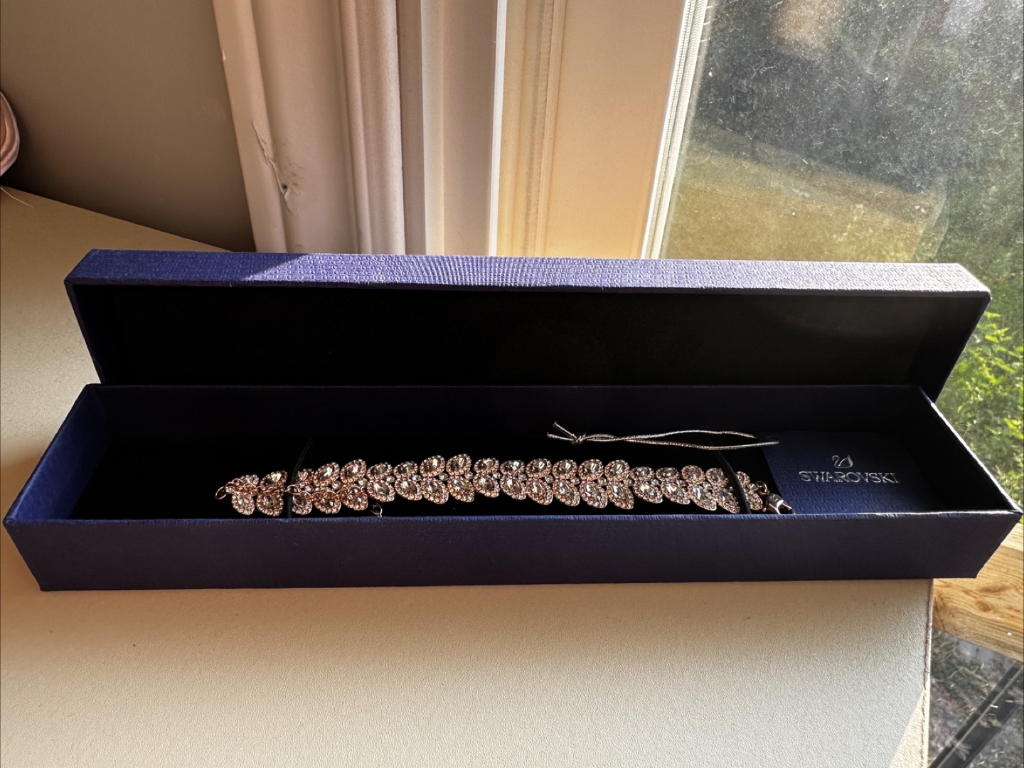 Swarovski Rose Gold Bracelet with Box - photo 2