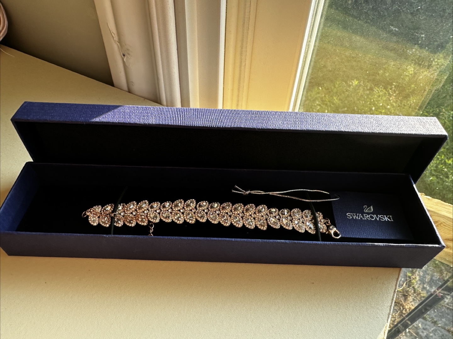 Swarovski Rose Gold Bracelet with Box