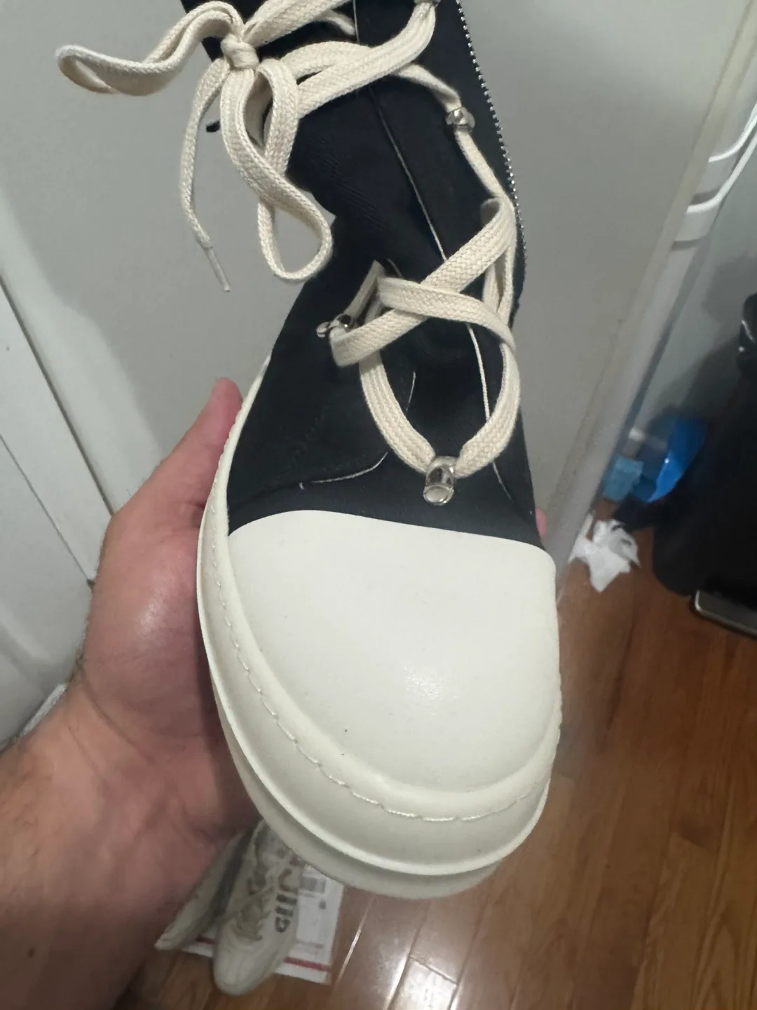 Rick Owens DRKSHDW High Top Sneaker Sz 46 thumbnail