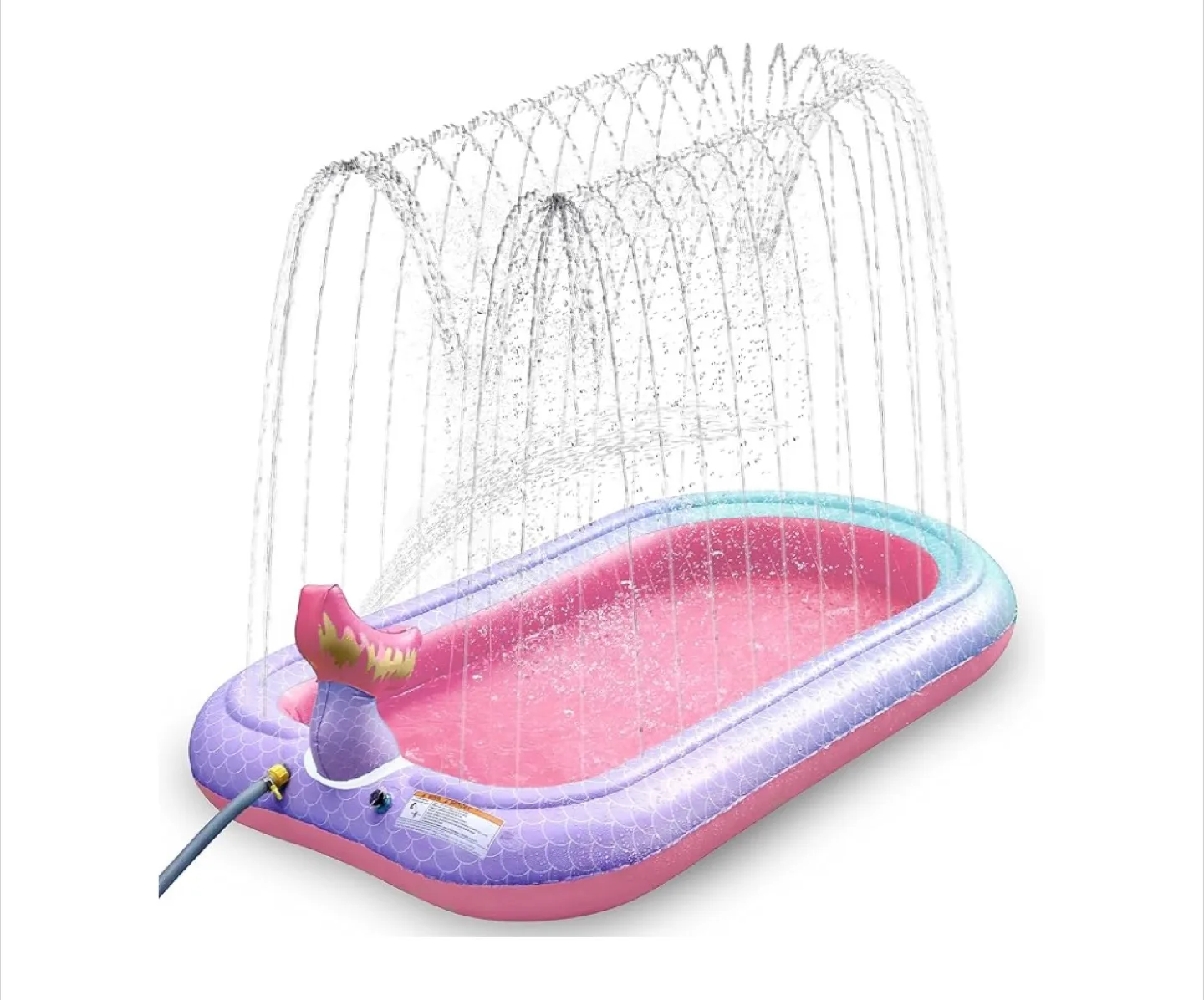 Mermaid Theme Inflatable Splash Pad Pool thumbnail