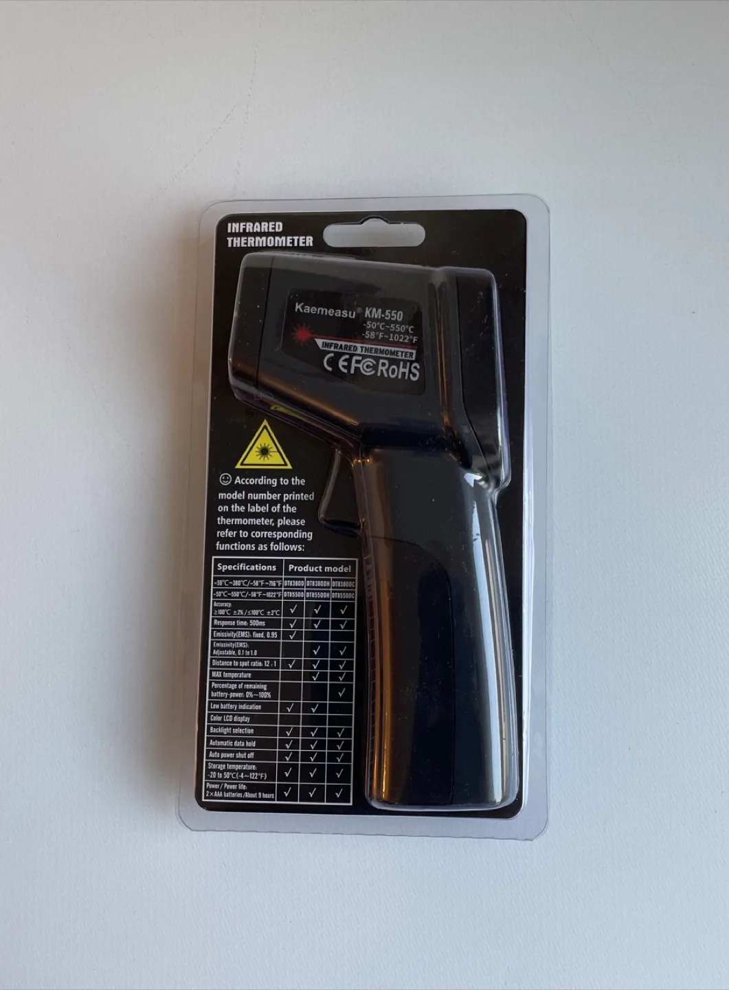 Kaemeasu KM-550 Infrared Thermometer image indicator(2)