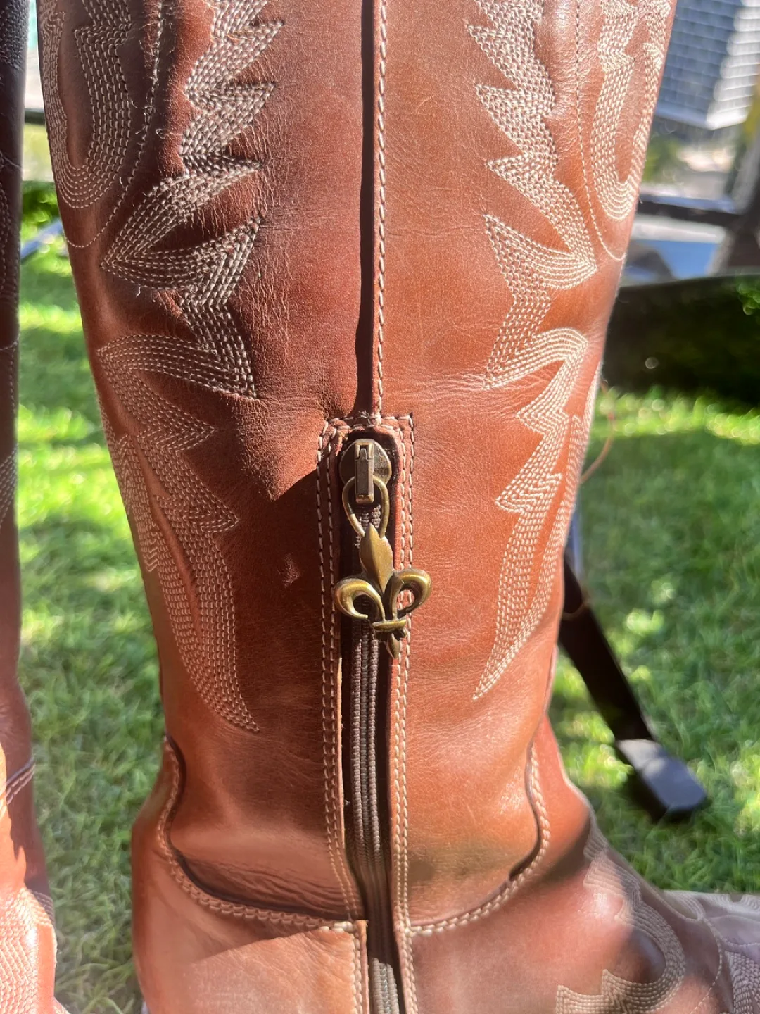 Donald Pliner Leather Cowboy Boots image indicator(3)
