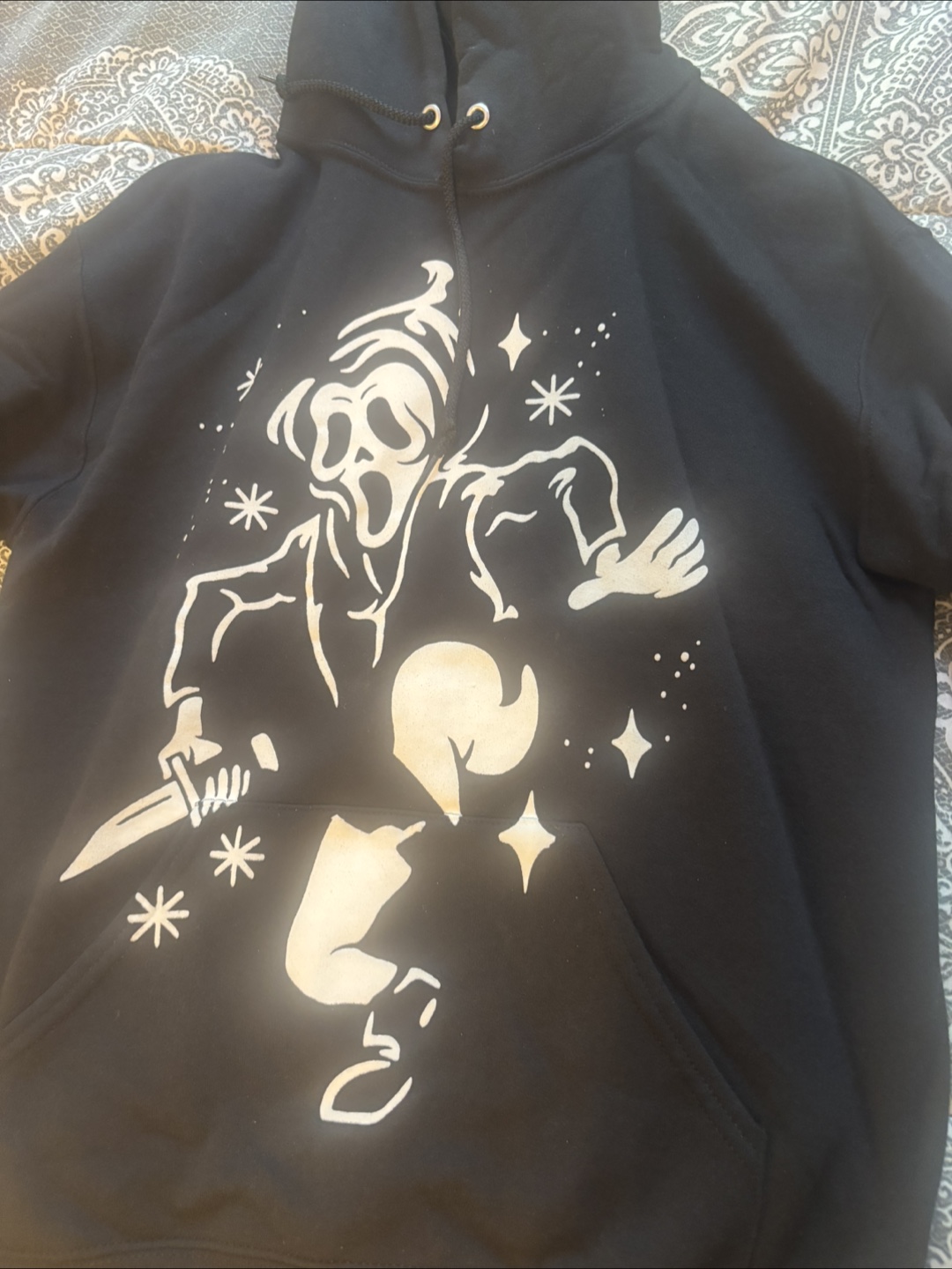 Ghost Face Black Hoodie