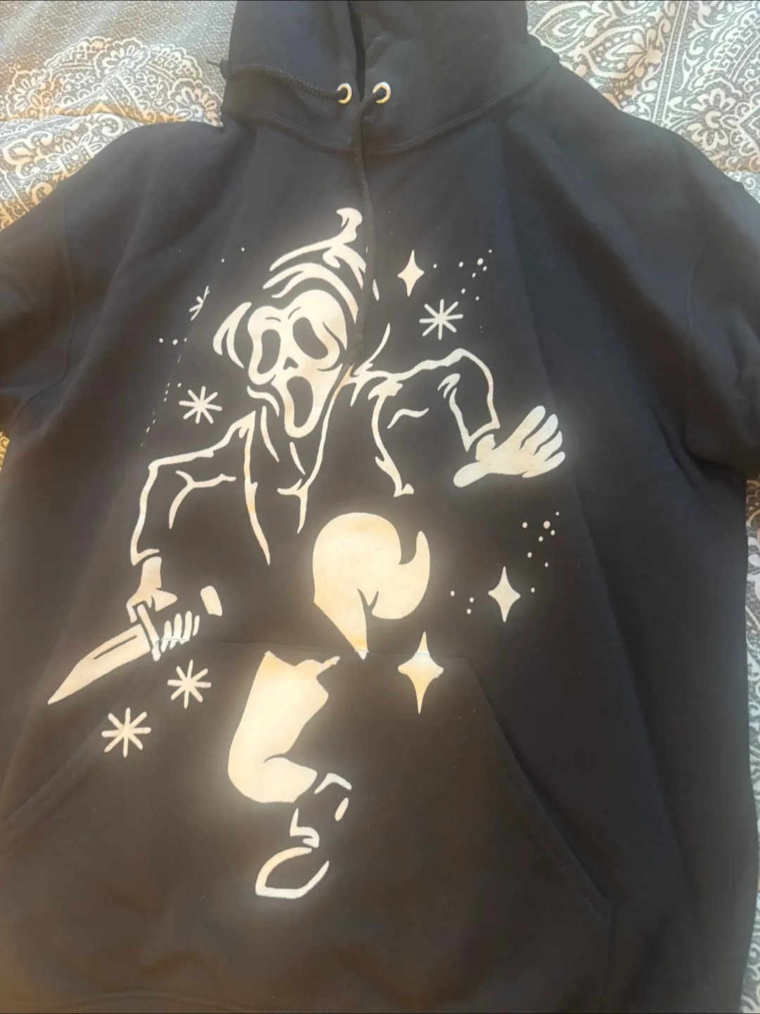 Ghost Face Black Hoodie