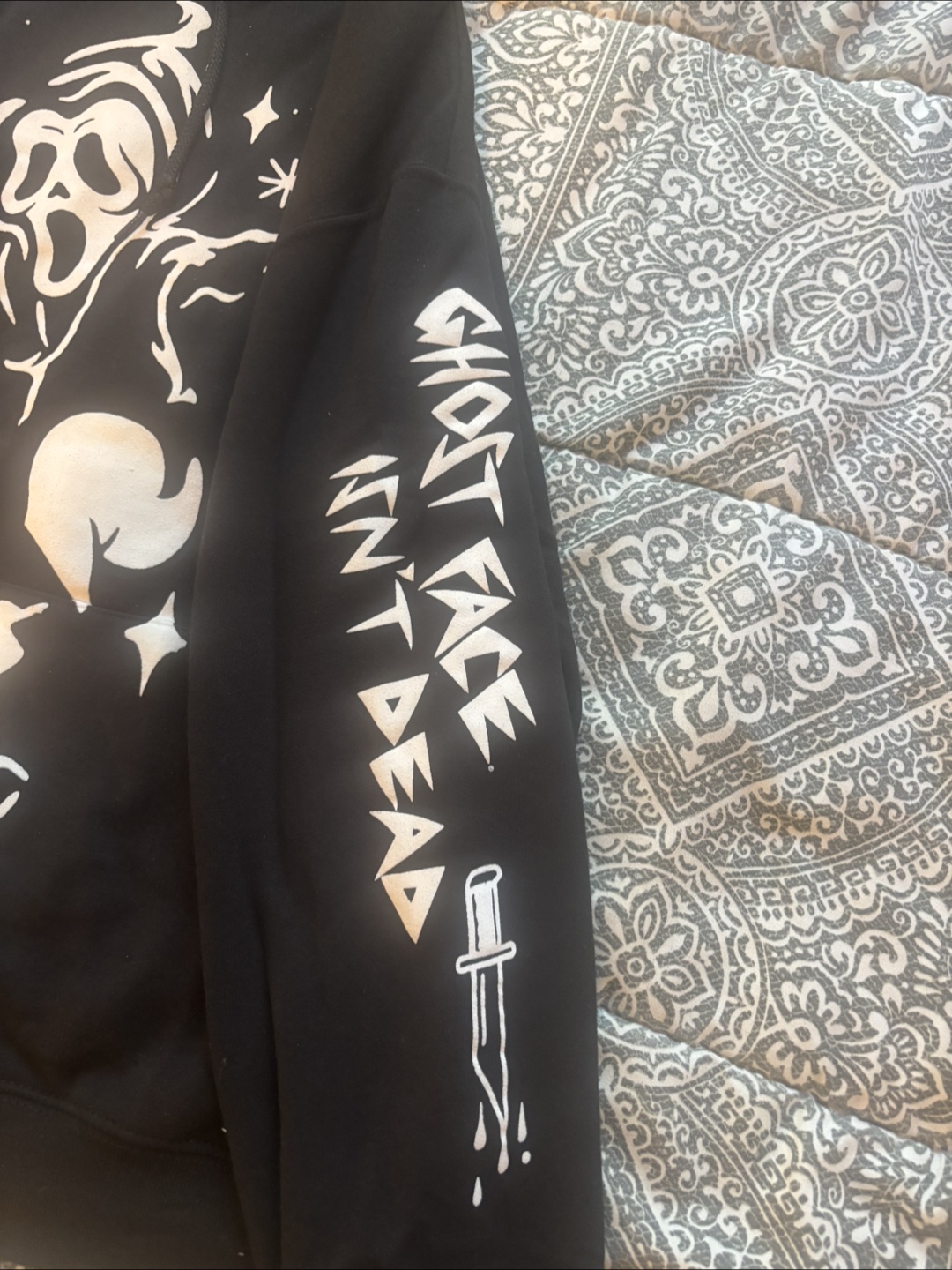 Ghost Face Black Hoodie - photo 3
