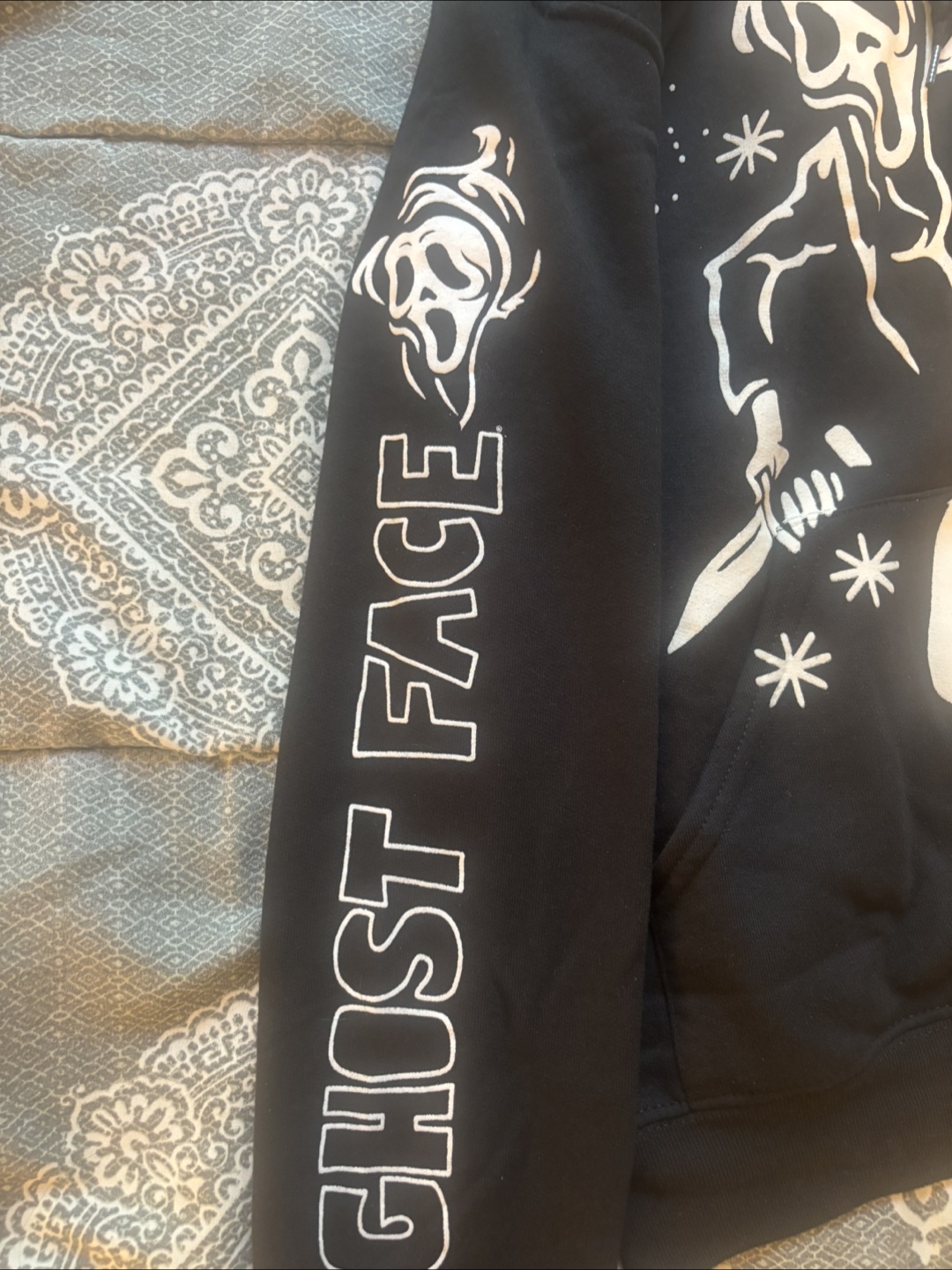 Ghost Face Black Hoodie - photo 2