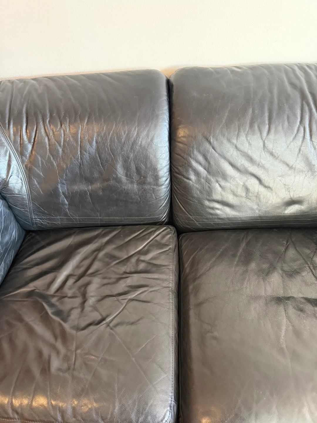 Bonded Leather Loveseat Sofa 💰: OFFERS WELCOME! Downsizing image indicator(3)
