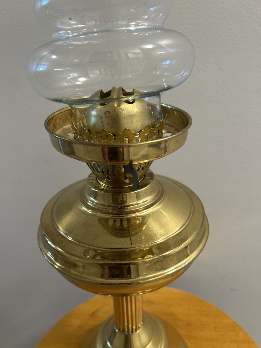 Vintage Brass Oil Lamp - photo 4
