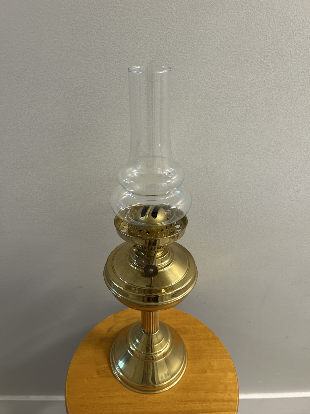 Vintage Brass Oil Lamp