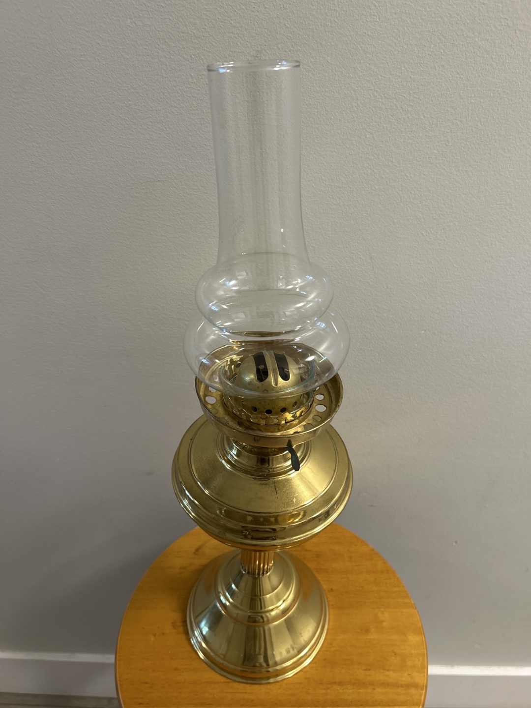 Vintage Brass Oil Lamp - photo 5