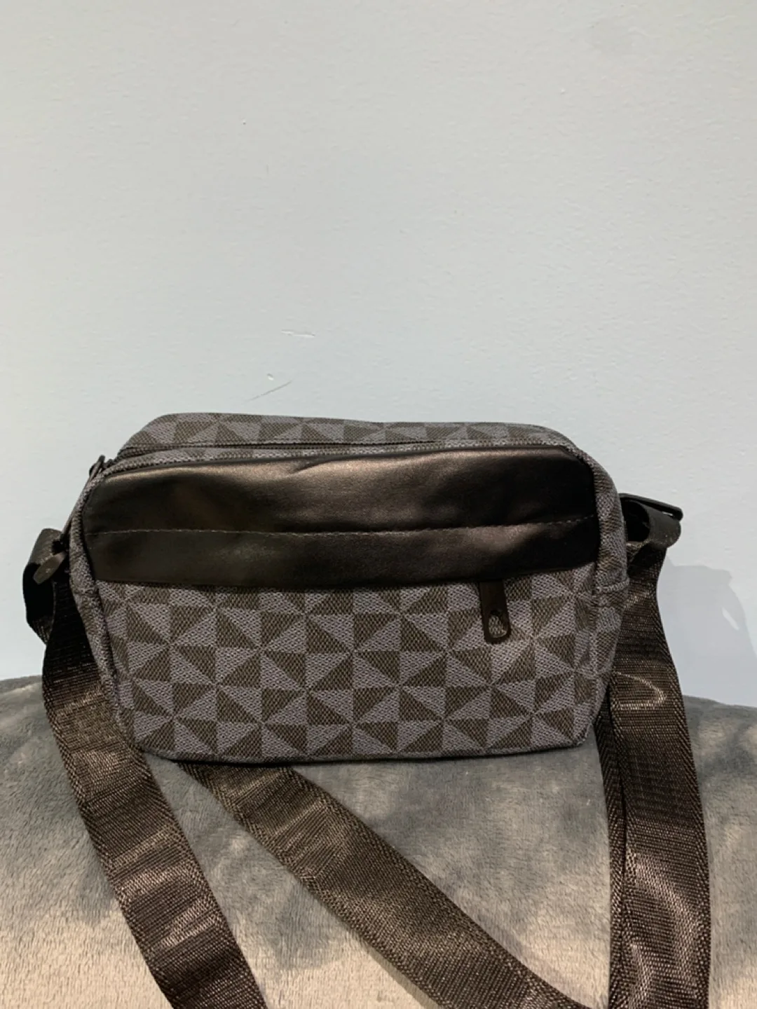 Black Patterned Crossbody Bag thumbnail
