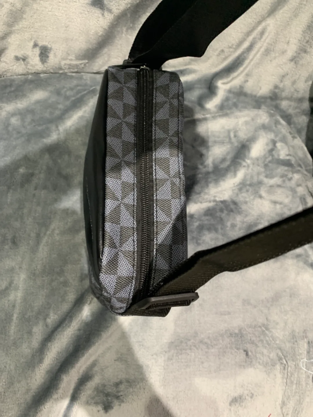 Black Patterned Crossbody Bag image indicator(4)
