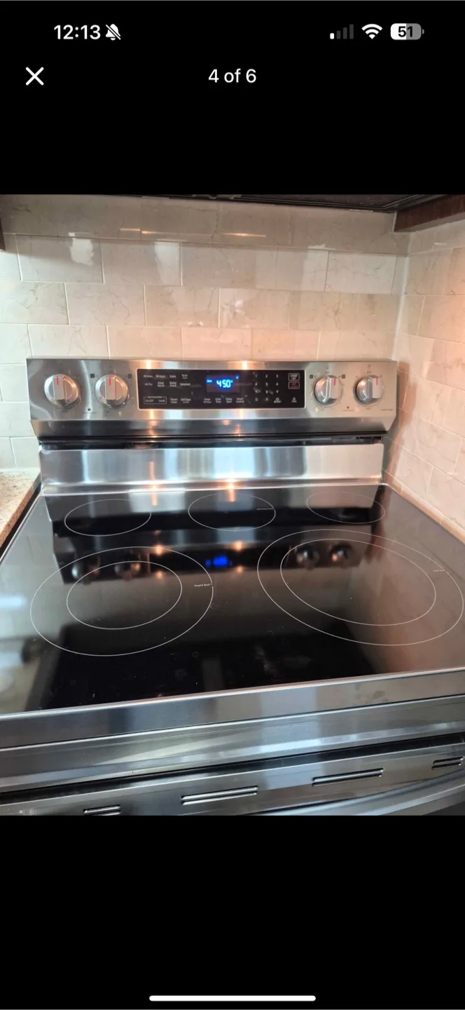 Samsung Smart Wi-fi Enabled Electric Range image indicator(8)