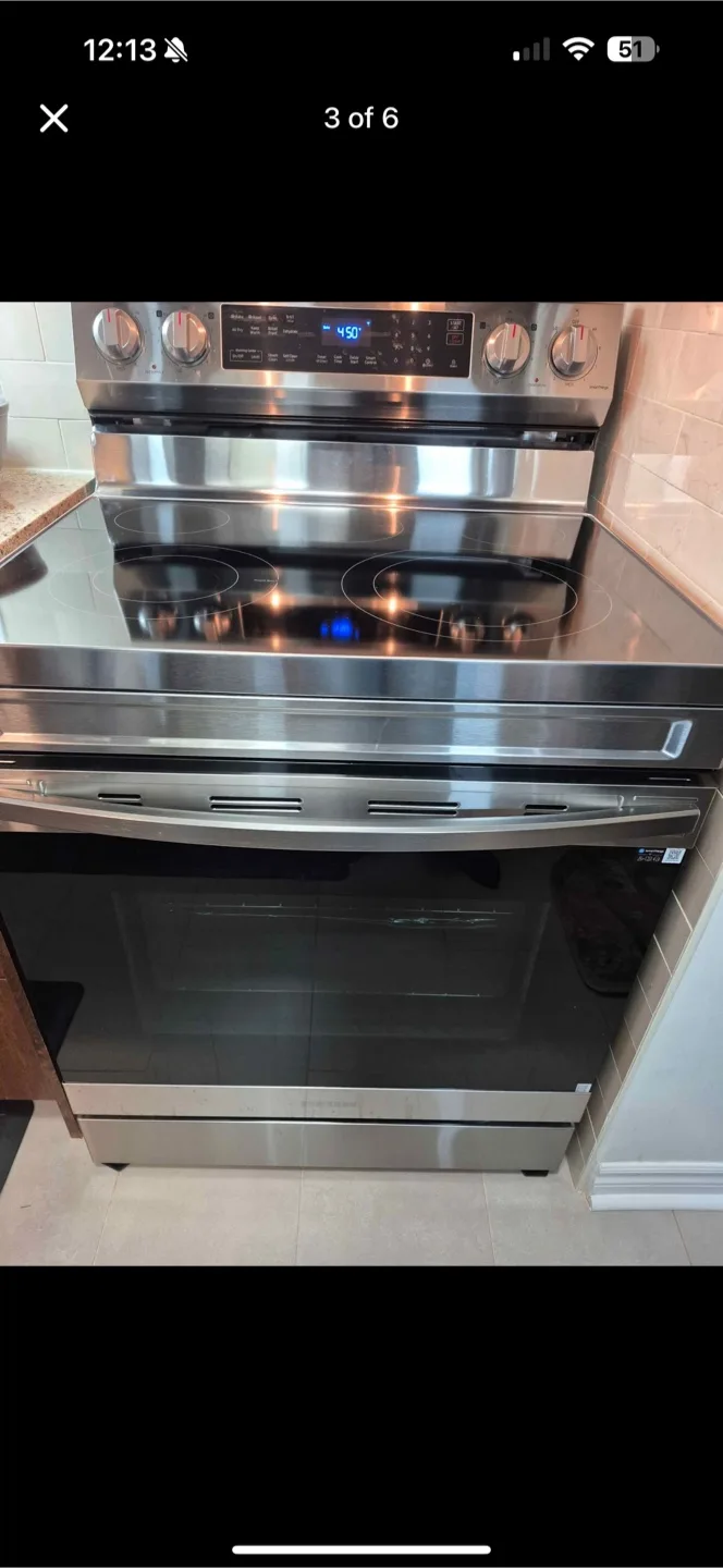 Samsung Smart Wi-fi Enabled Electric Range image indicator(6)