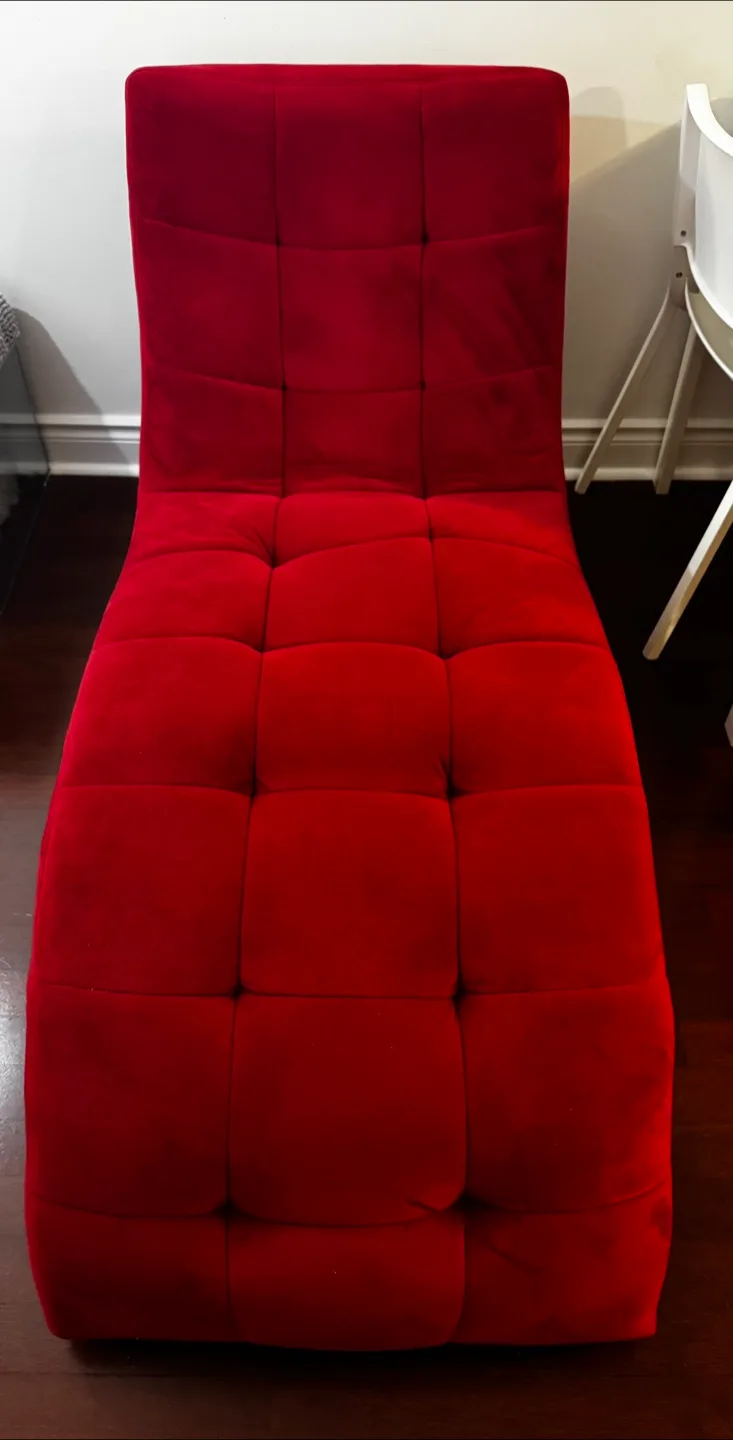 Red Chaise Lounge Chair thumbnail