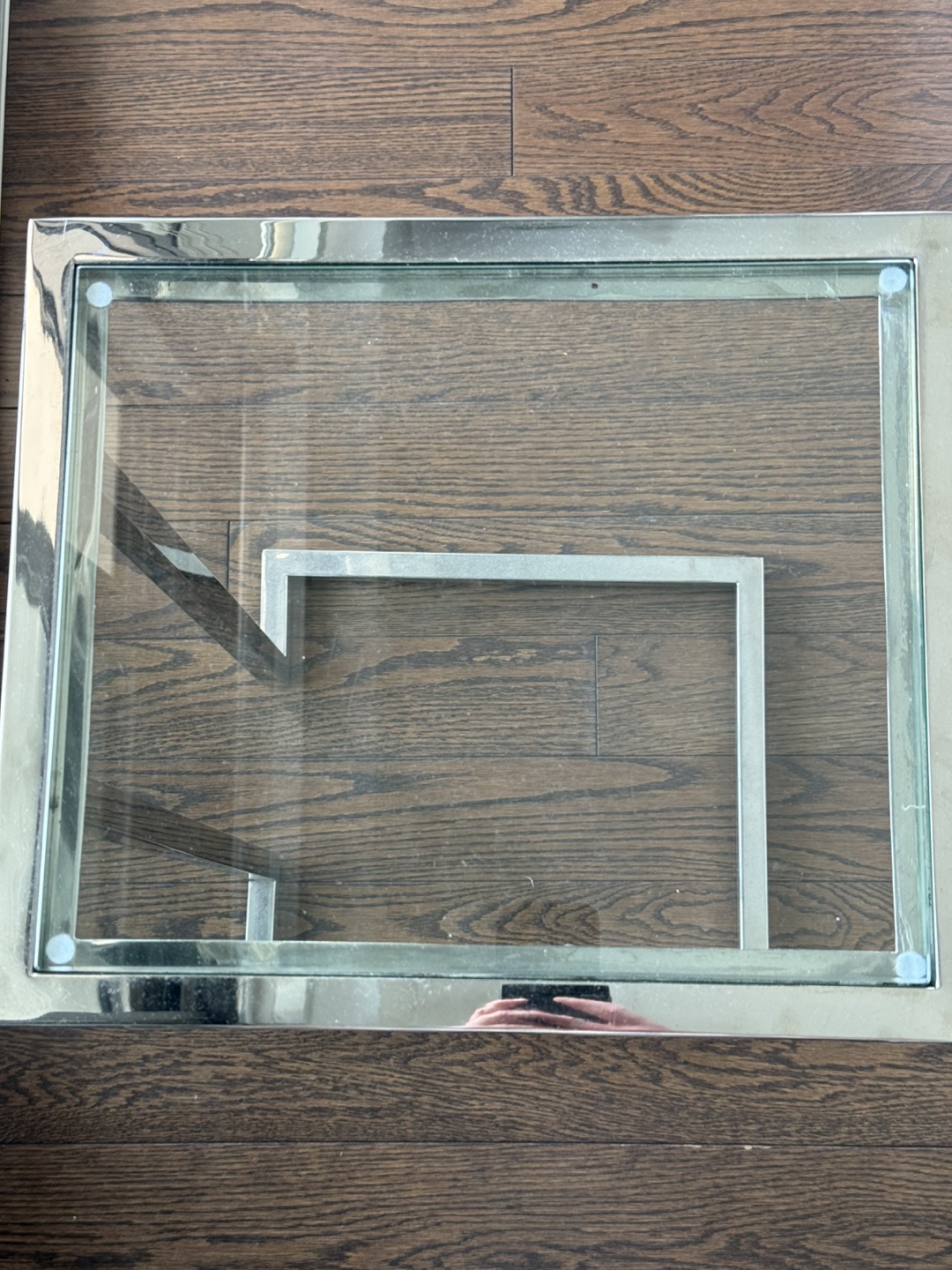 Glass & Chrome Side Table - photo 2