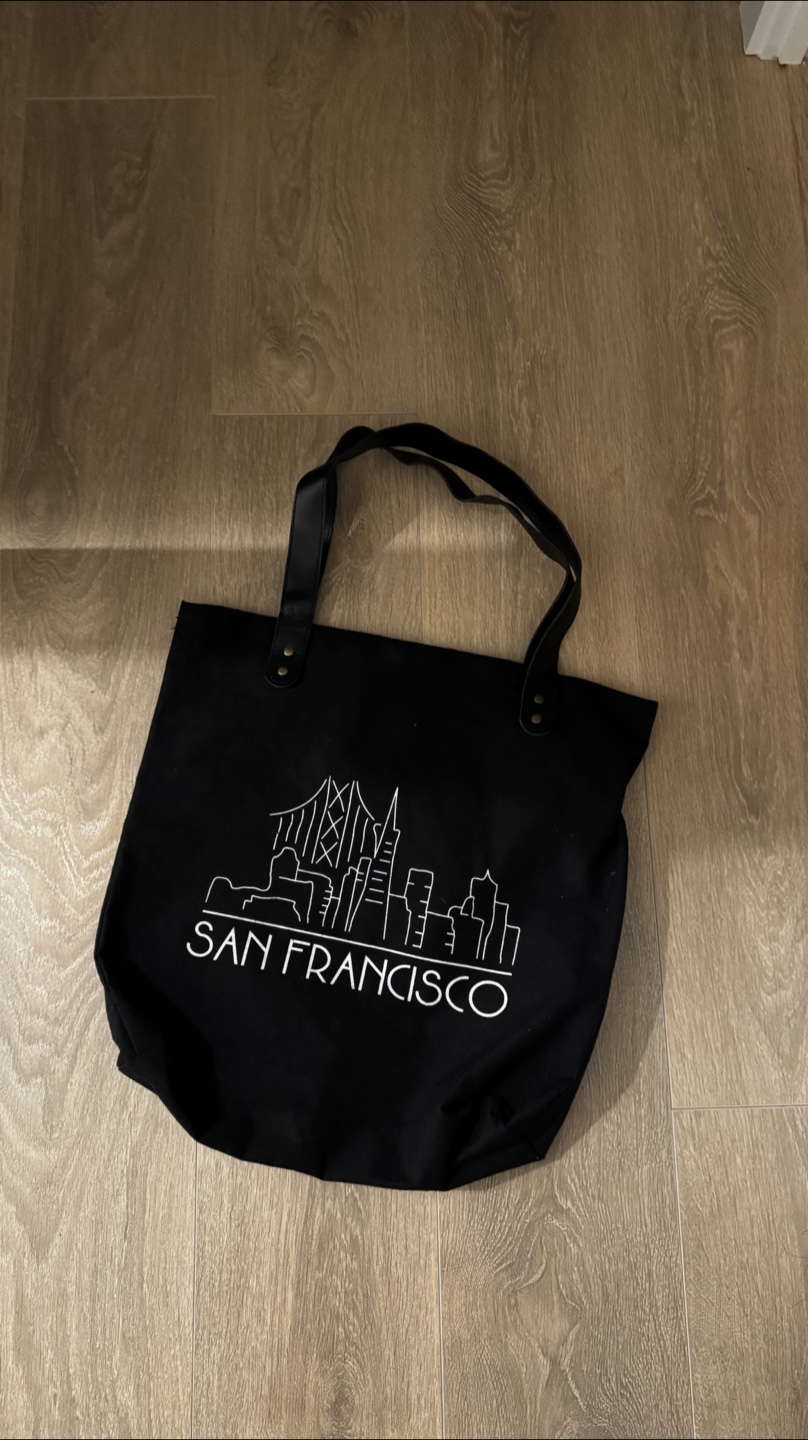 San Francisco Black Tote Bag