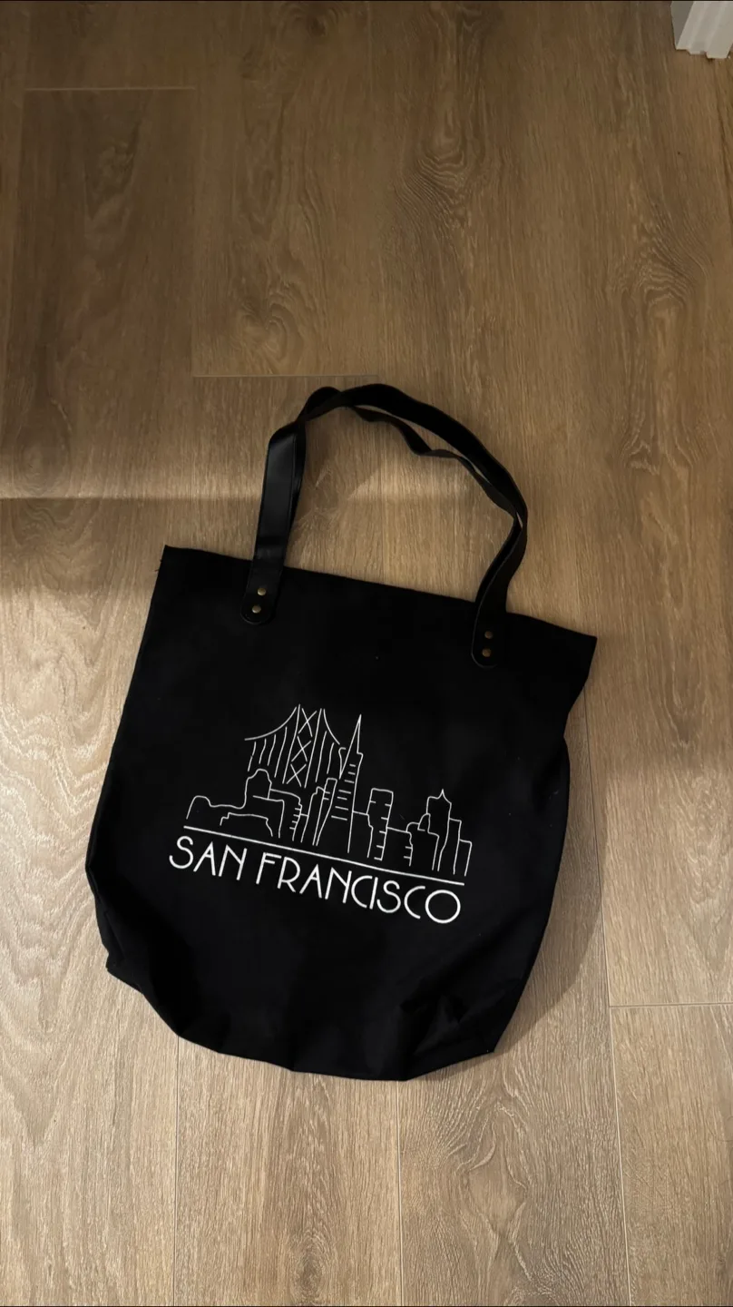 San Francisco Black Tote Bag thumbnail