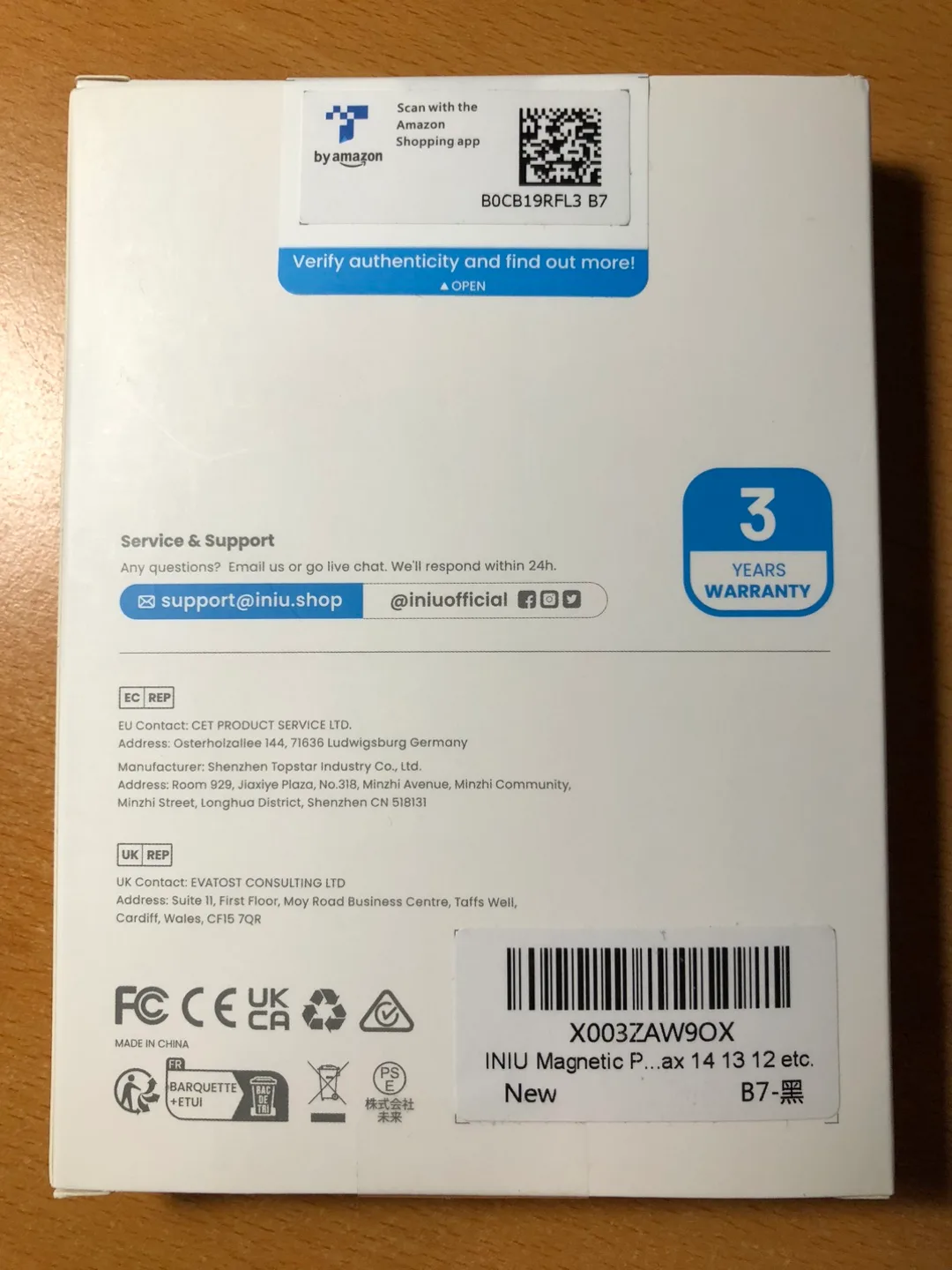 SEALED INIU MagPro Slim 6000mAh Power Bank MAGSAFE for iPhone image indicator(2)