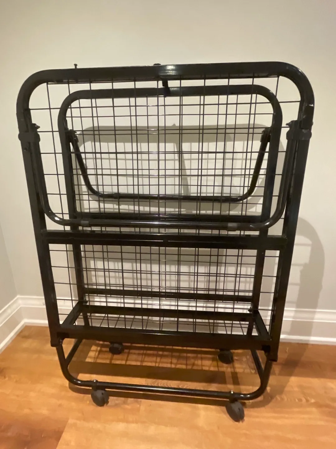 Folding Bed Frame - Black thumbnail