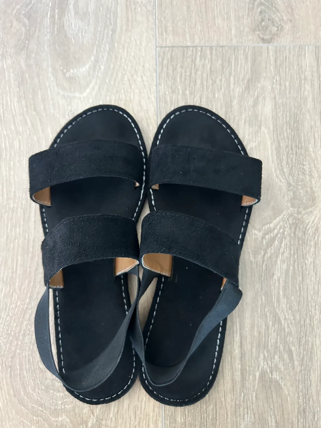 Black Suede Sandals image indicator(3)