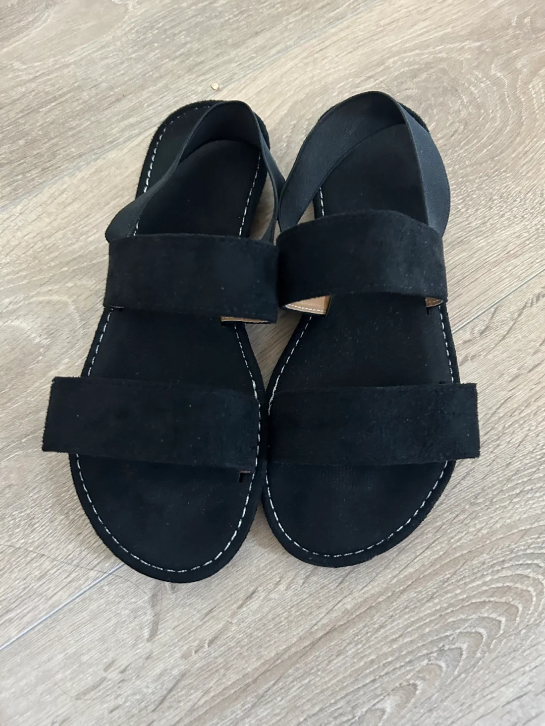 Black Suede Sandals thumbnail