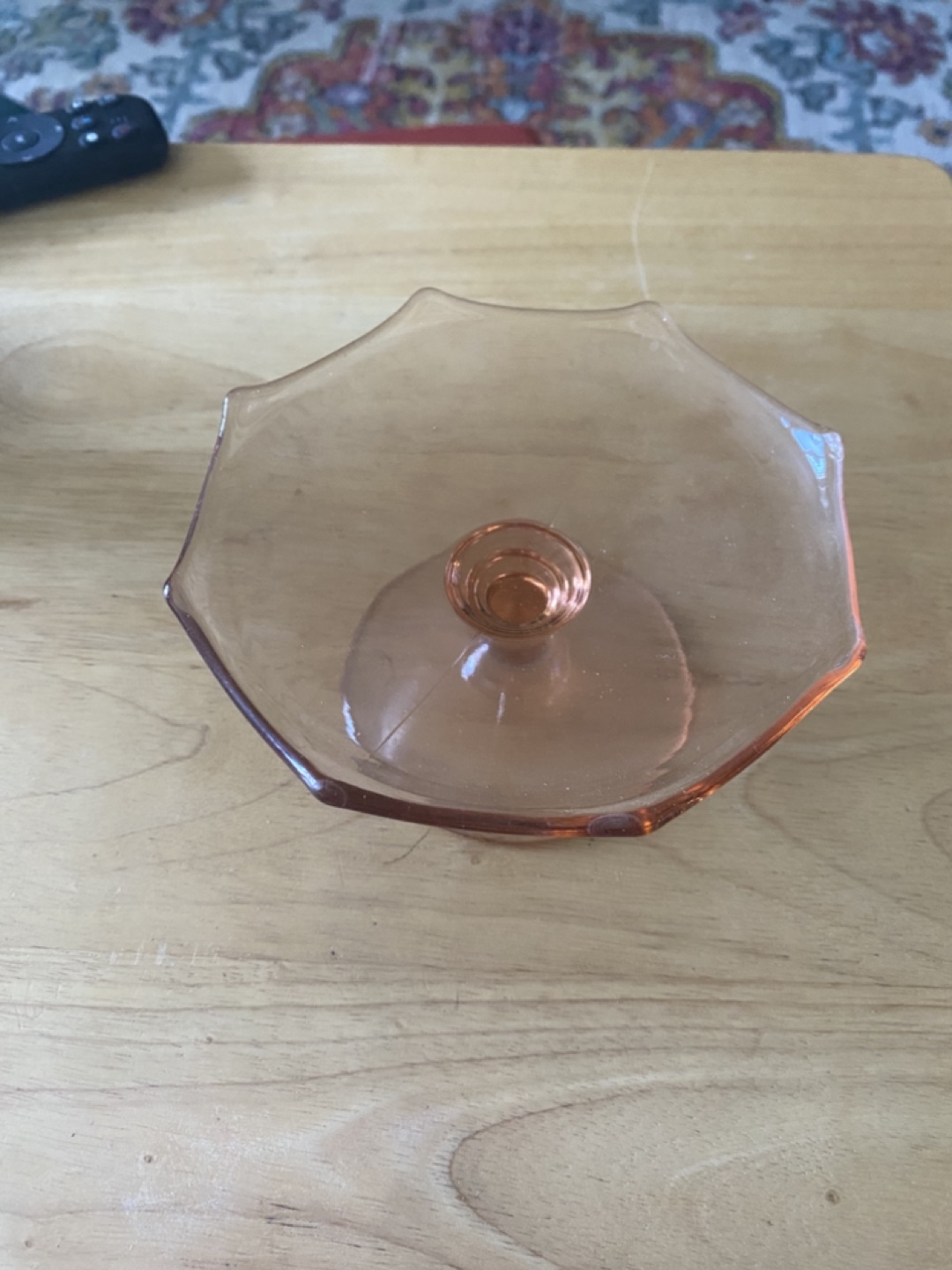 Depression Glass pedestal compote - photo 2