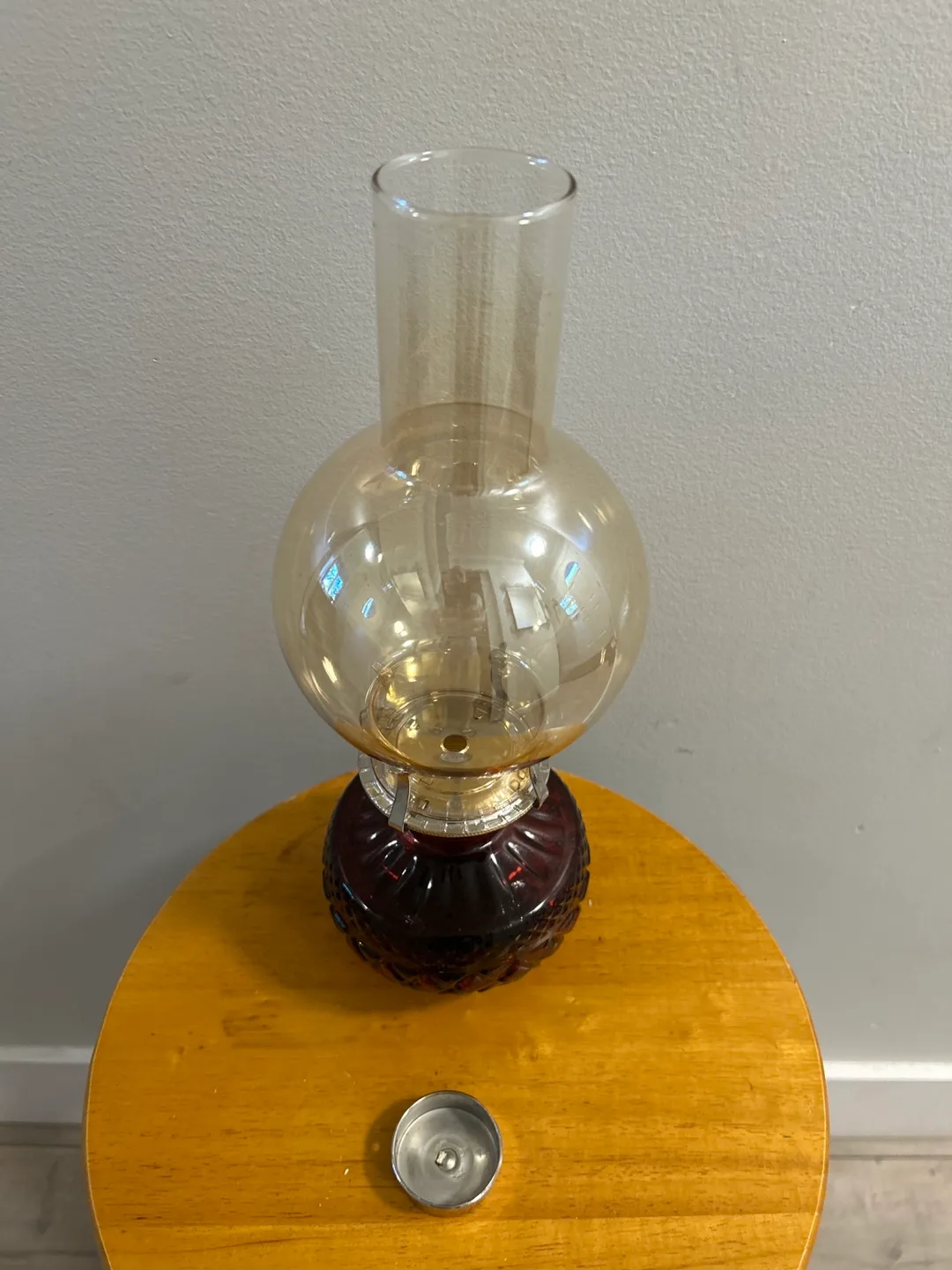 Red Glass candle holder image indicator(3)