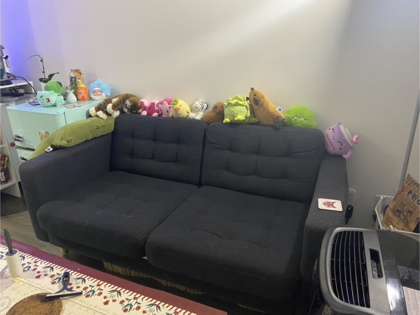 Dark Grey 2-Seat Sofa Ikea Morabo