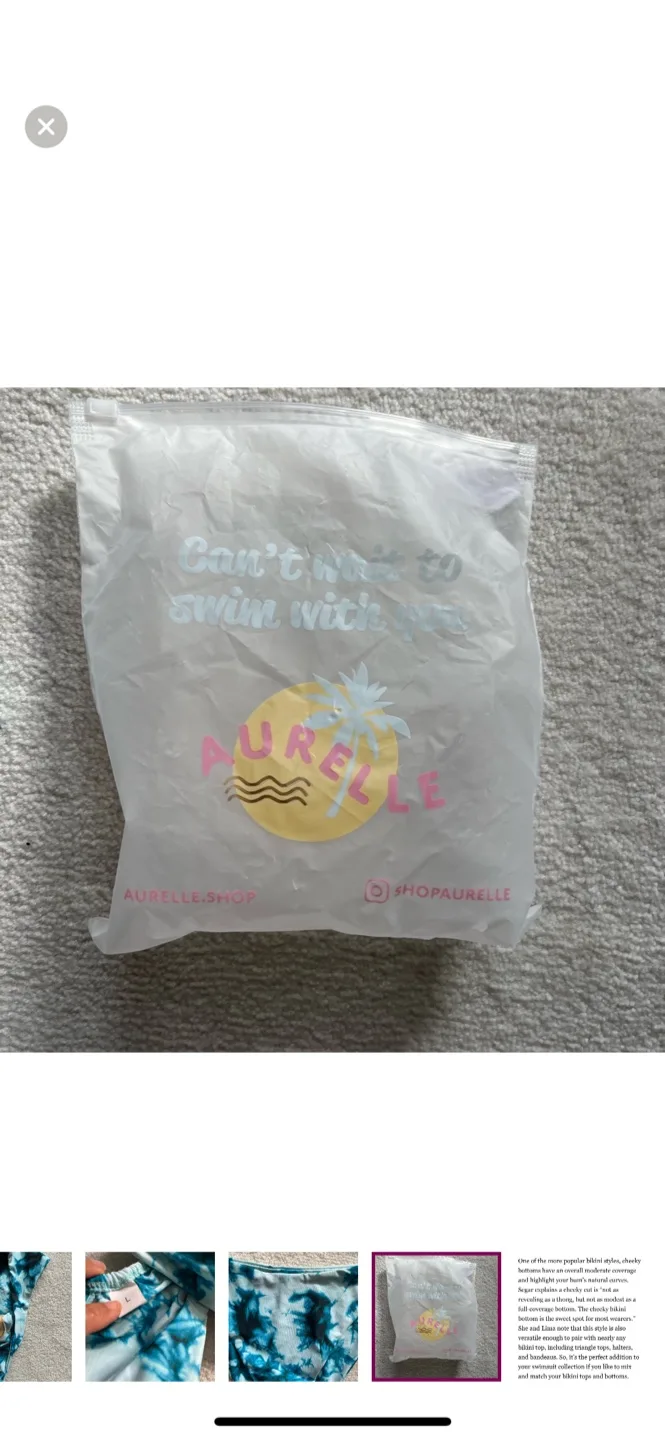 NWT Aurelle bikini set in tidewater L image indicator(5)