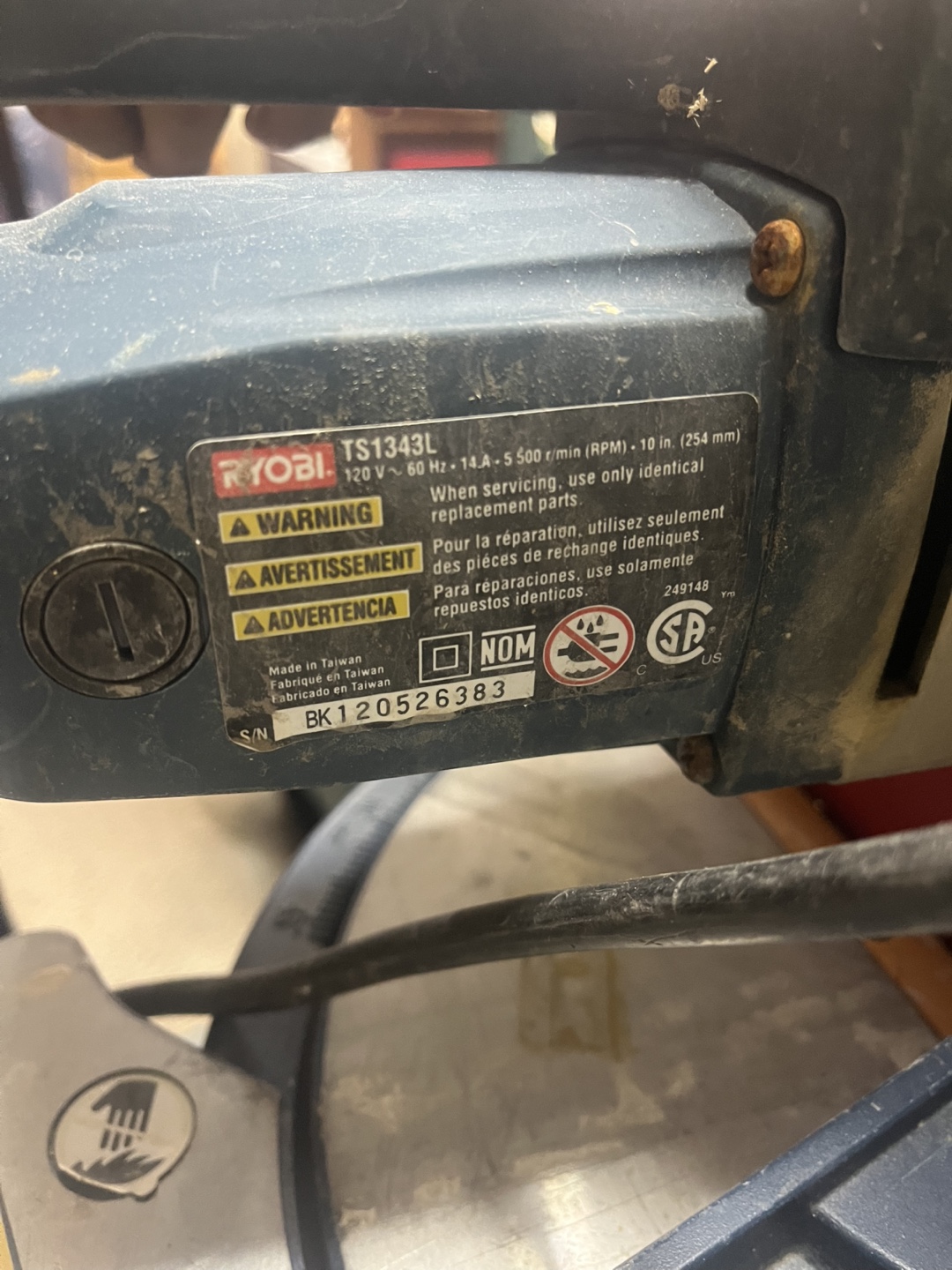 Ryobi 10” miter saw - photo 2