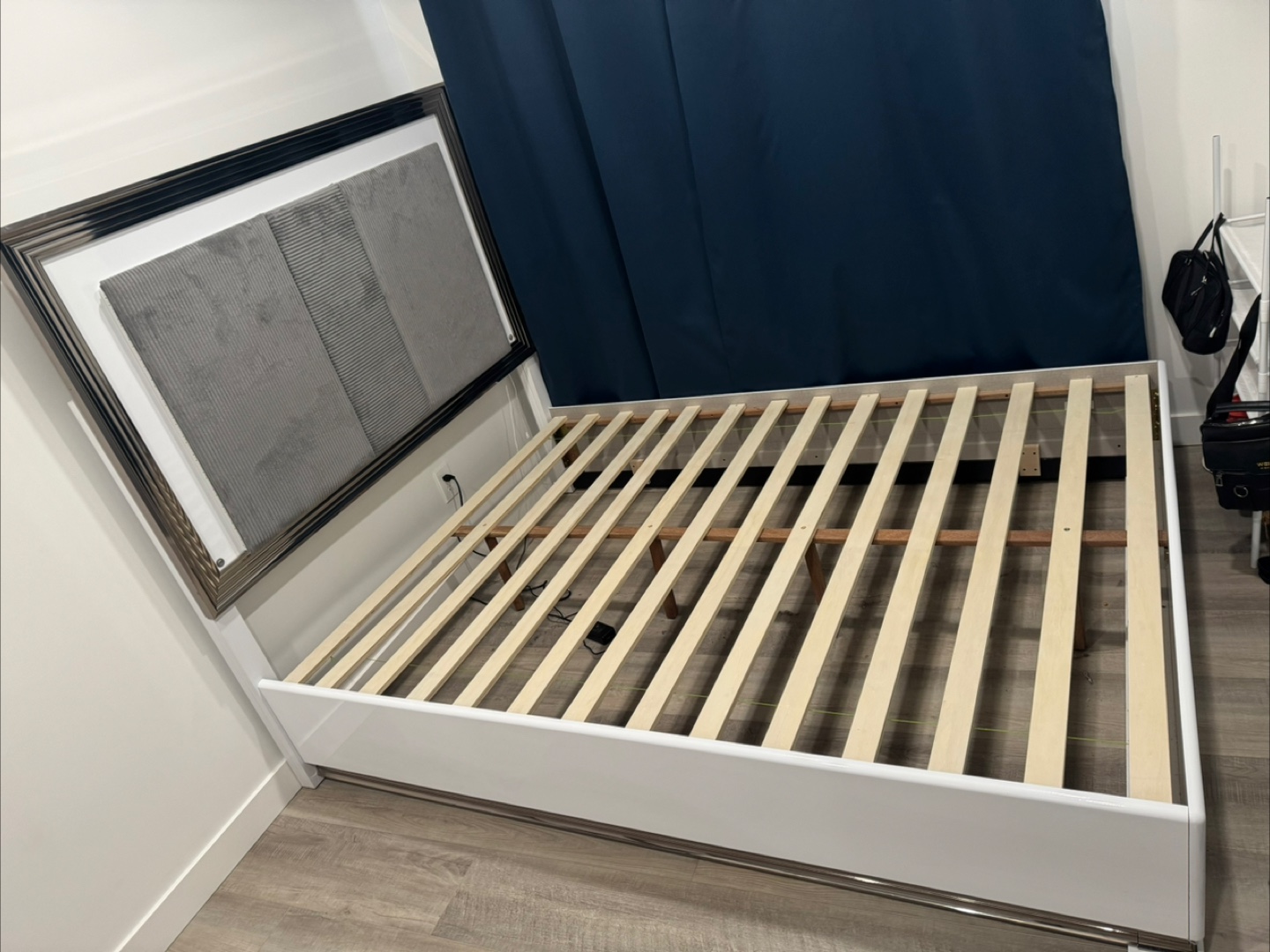 Queen Size Bed Frame with LED Lighting