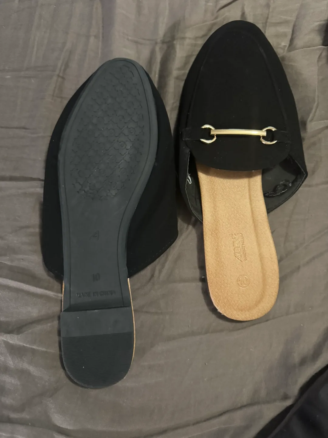 Ardene Black Mules - Size 10 thumbnail