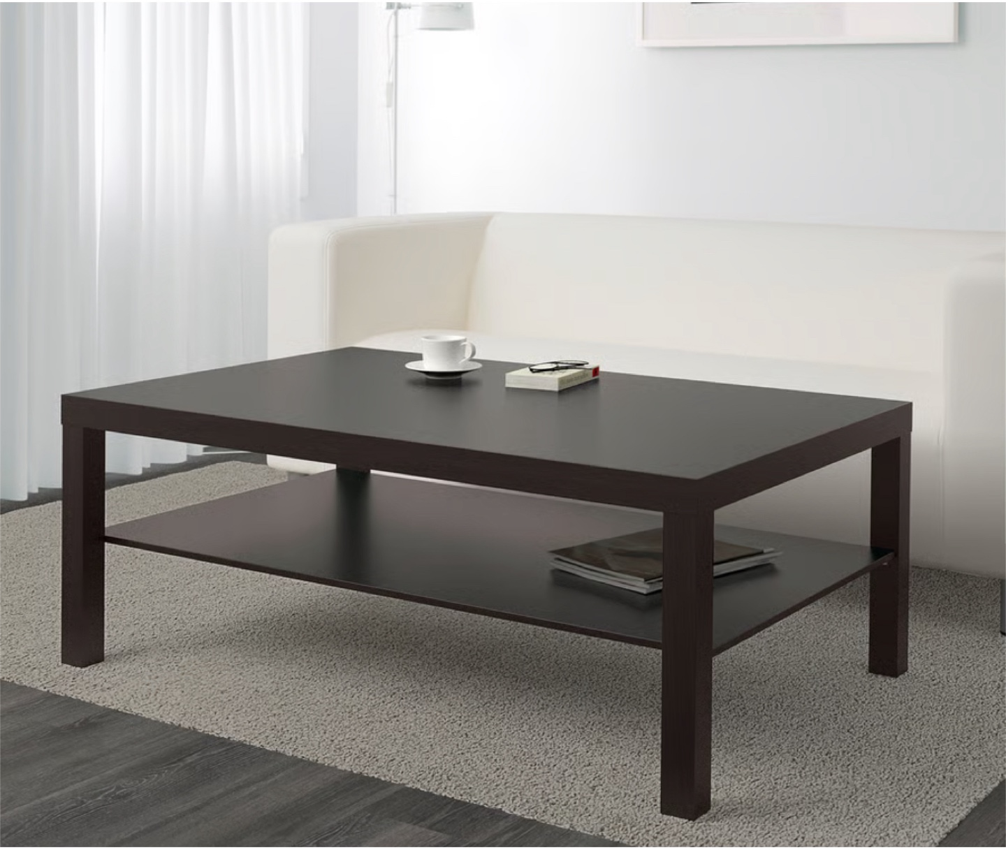 IKEA  Coffee Table - Black-Brown