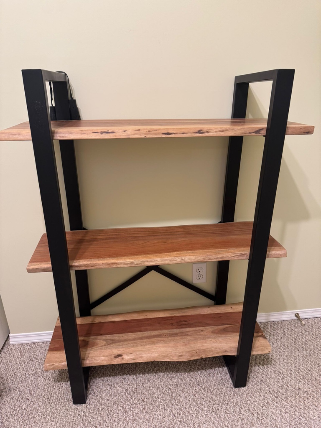 Wood & Metal 3-Tier Shelf