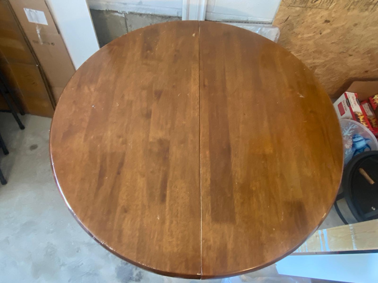 Round Wooden Extendable Dining Table - photo 2
