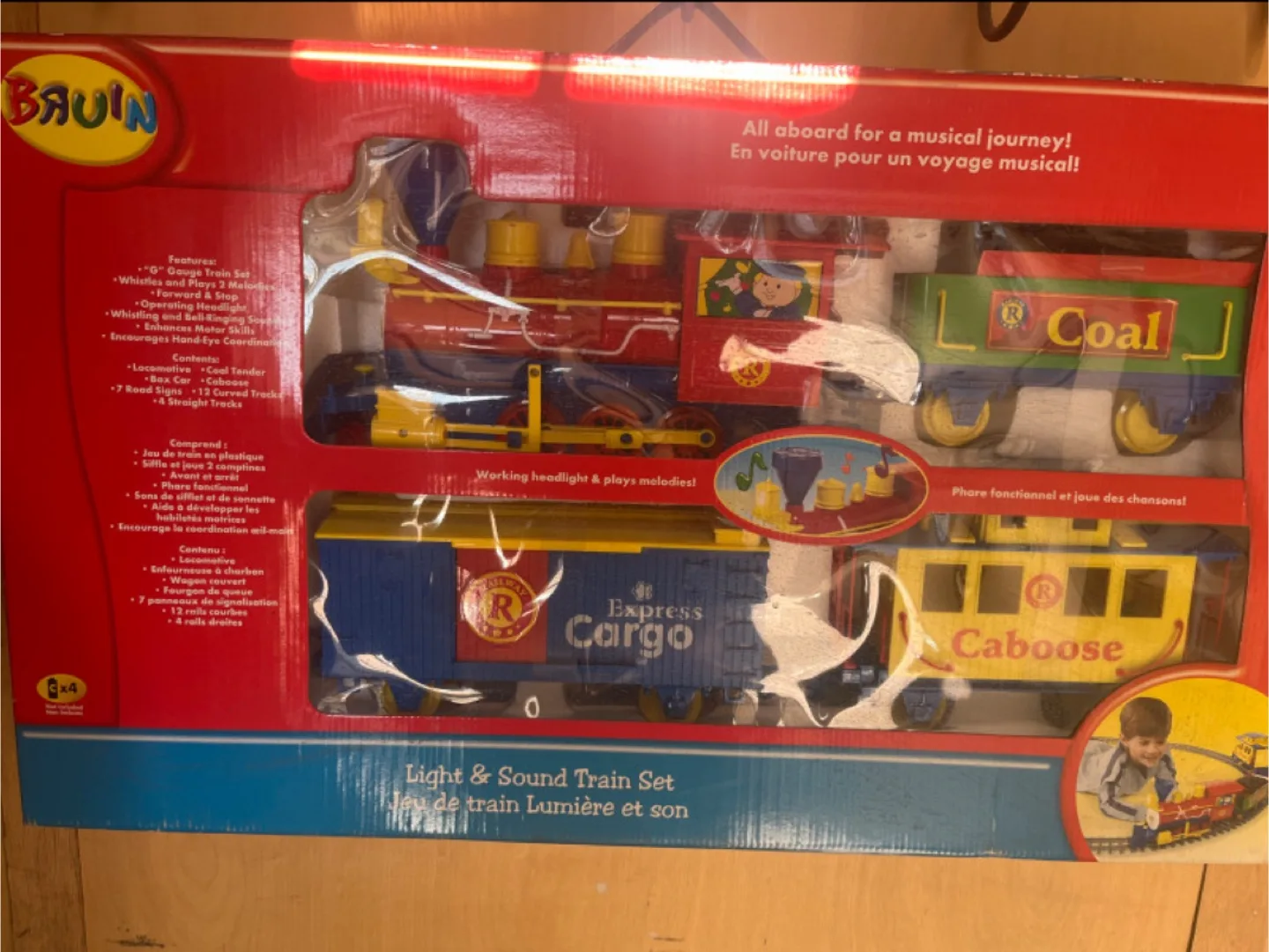 Bruin Light & Sound Train Set - New in Box! thumbnail