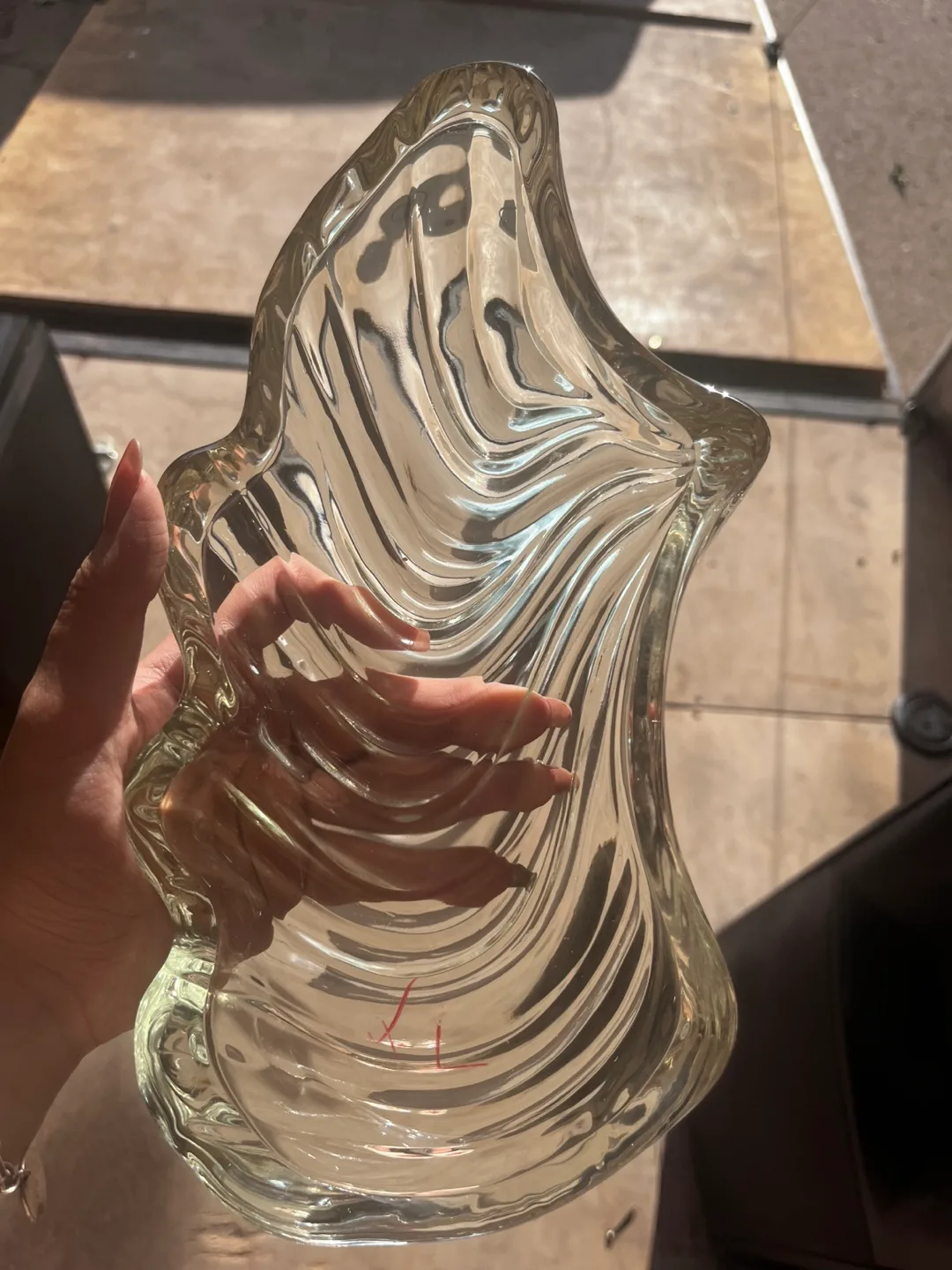 Clear Glass Decorative piece thumbnail