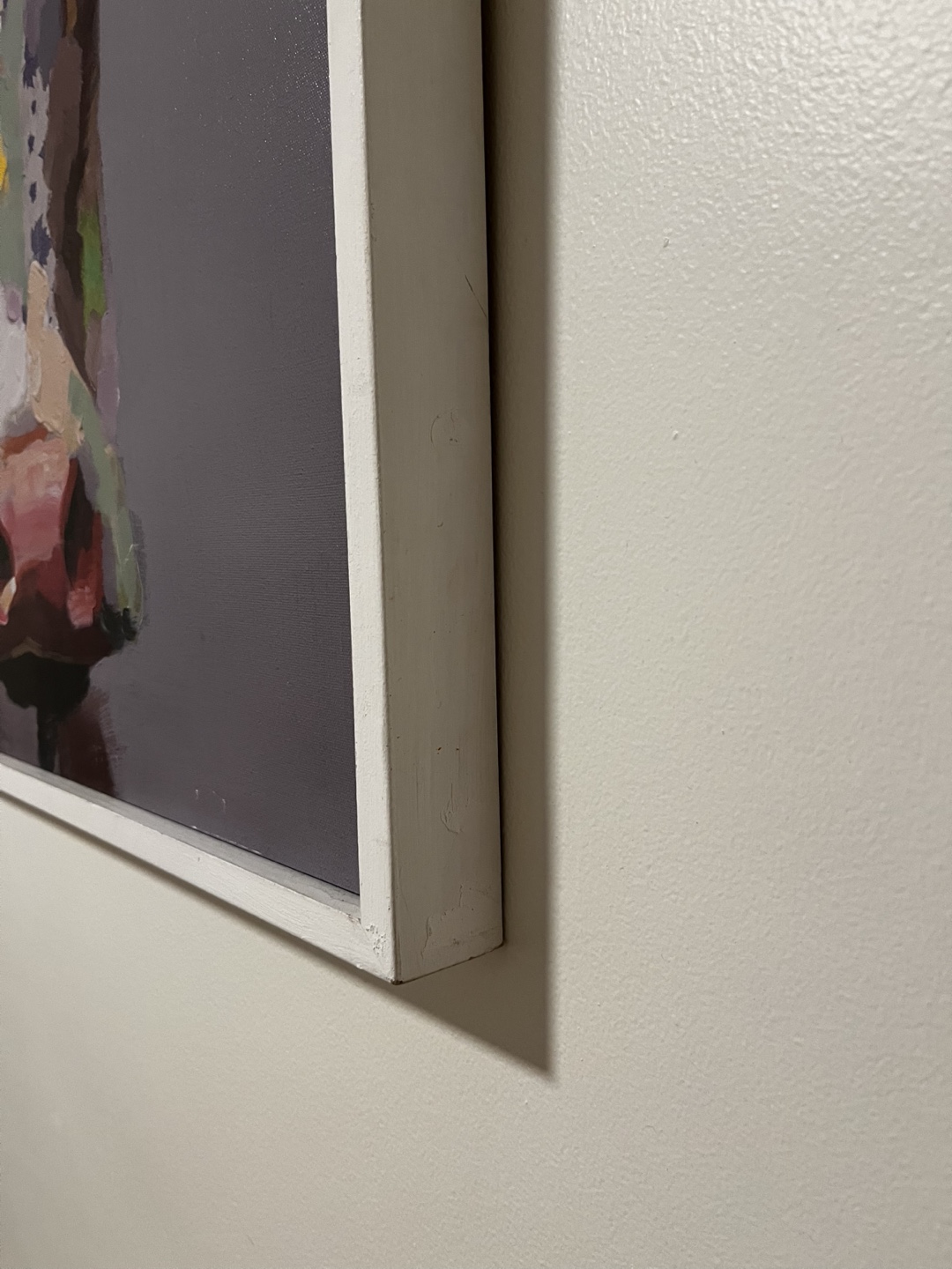 Cow Painting with White Frame - photo 3