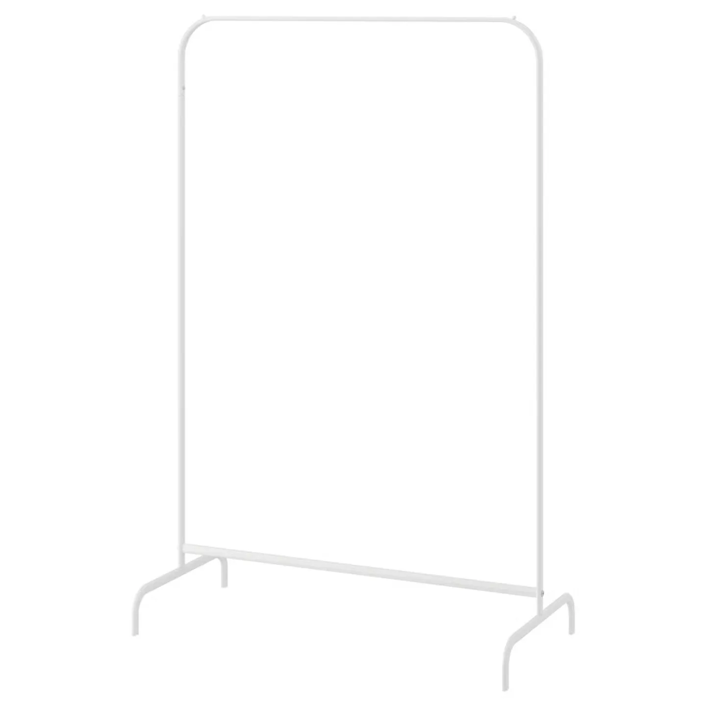 IKEA MULIG Clothes Hanger clothing Rack - White image indicator(3)