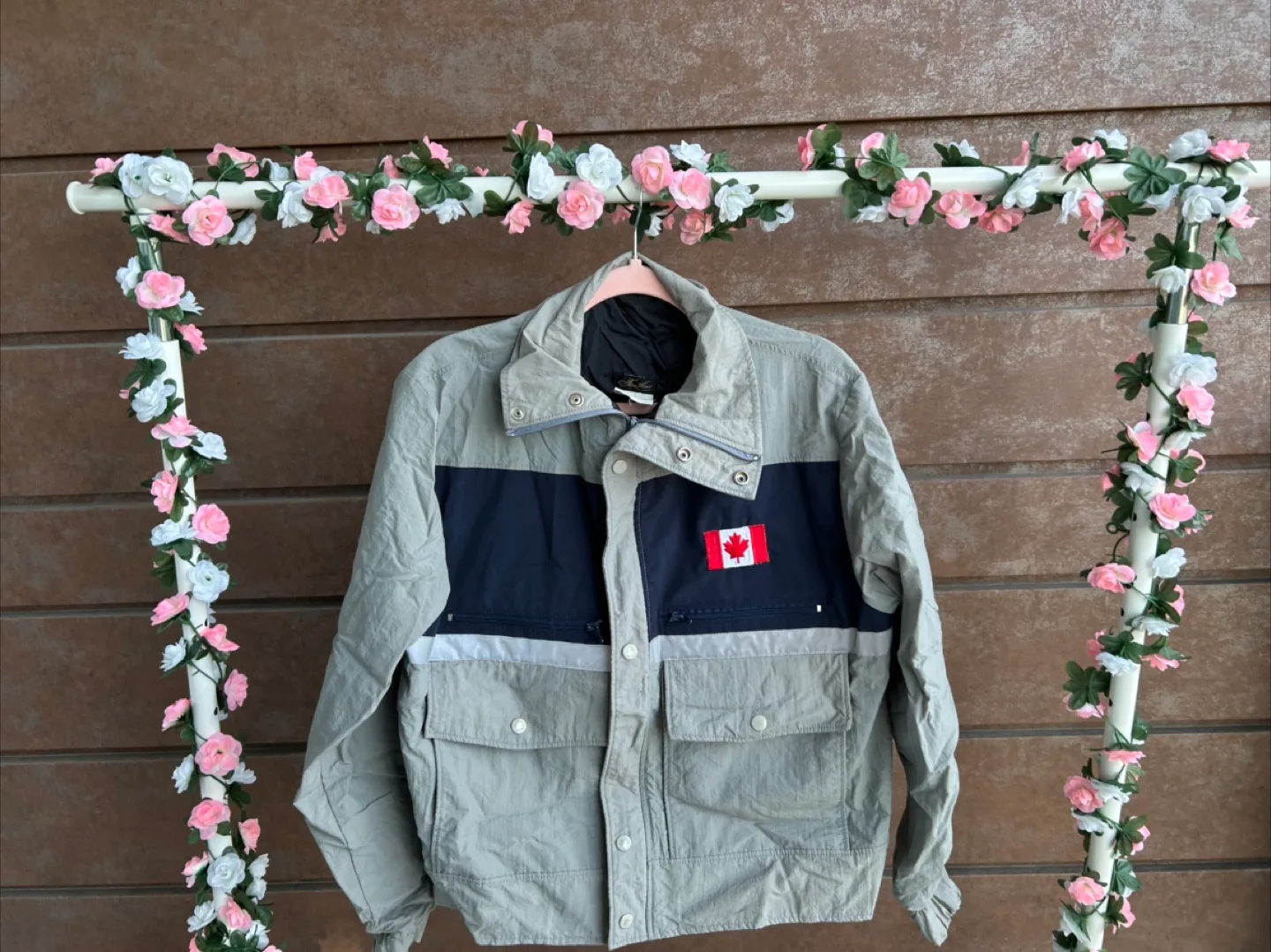 Vintage Canada Jacket - Grey, Navy, White thumbnail