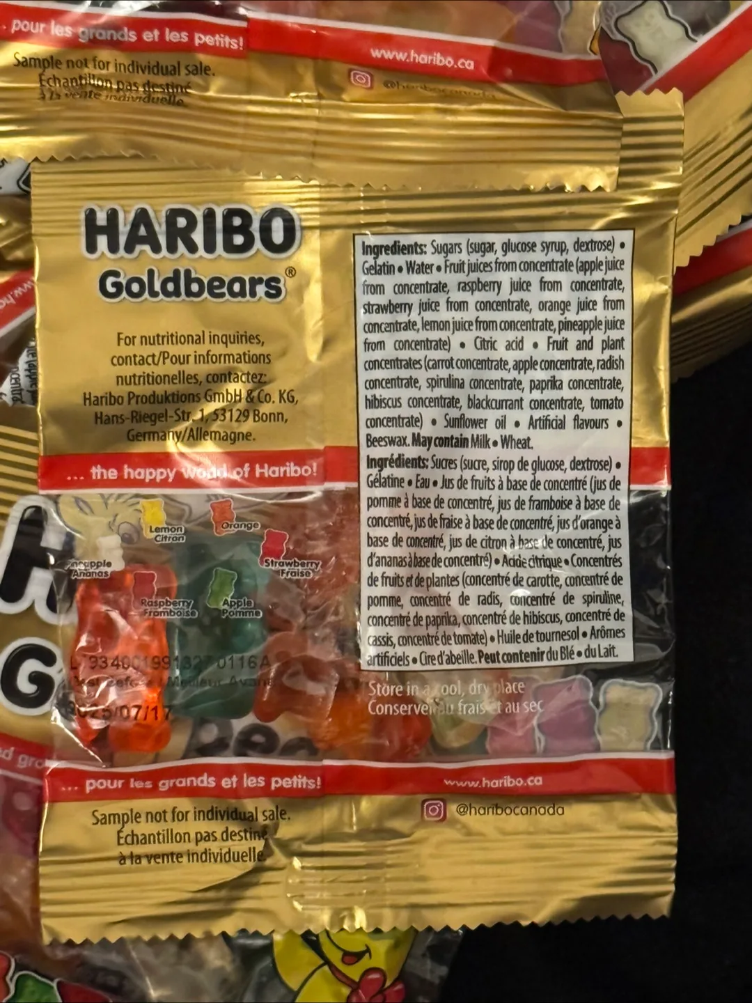 FREE - 7 mini haribo gummy packs bb july 17 🇨🇦 image indicator(2)