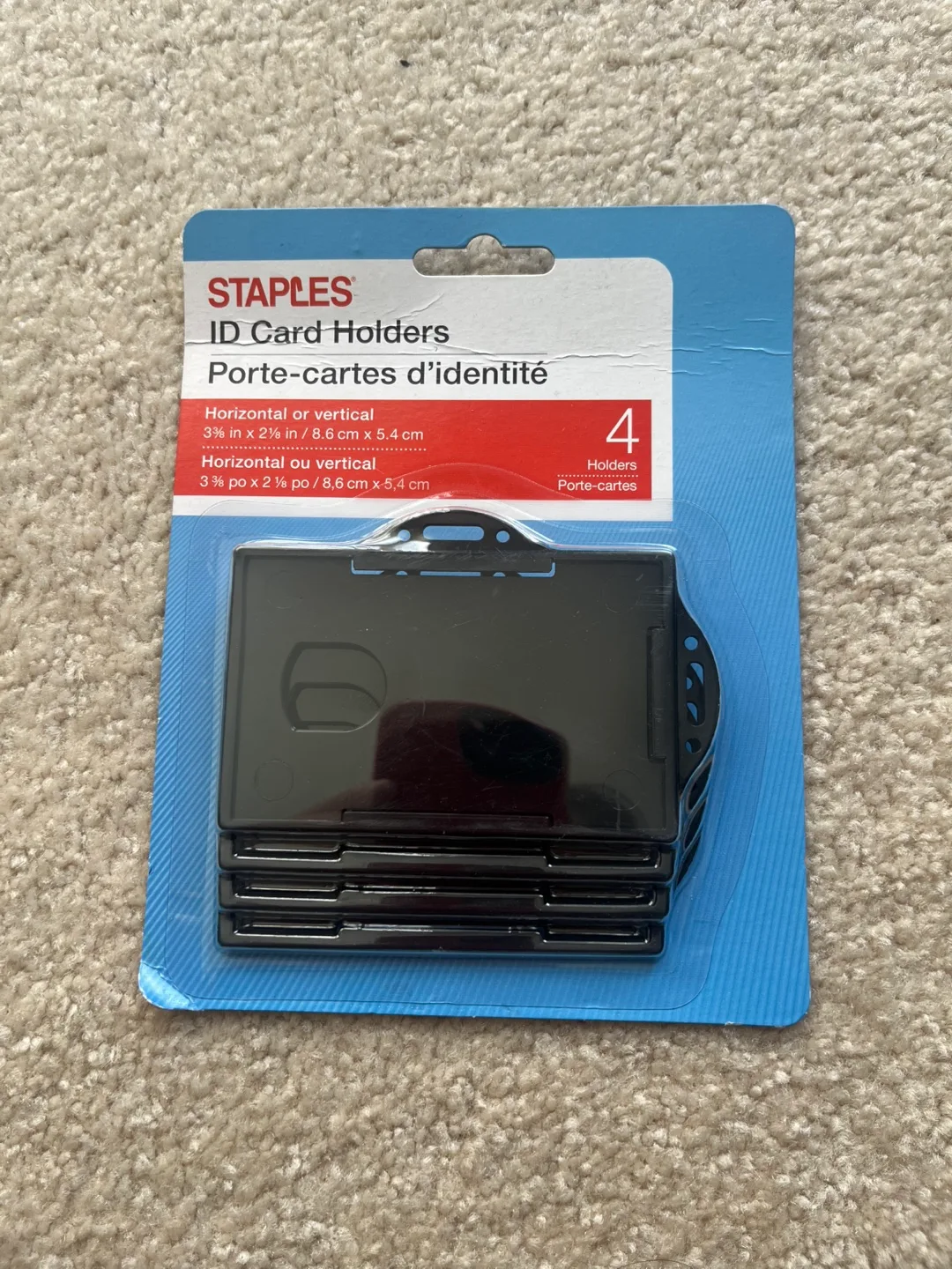 Staples ID Card Holders - 4 Pack thumbnail